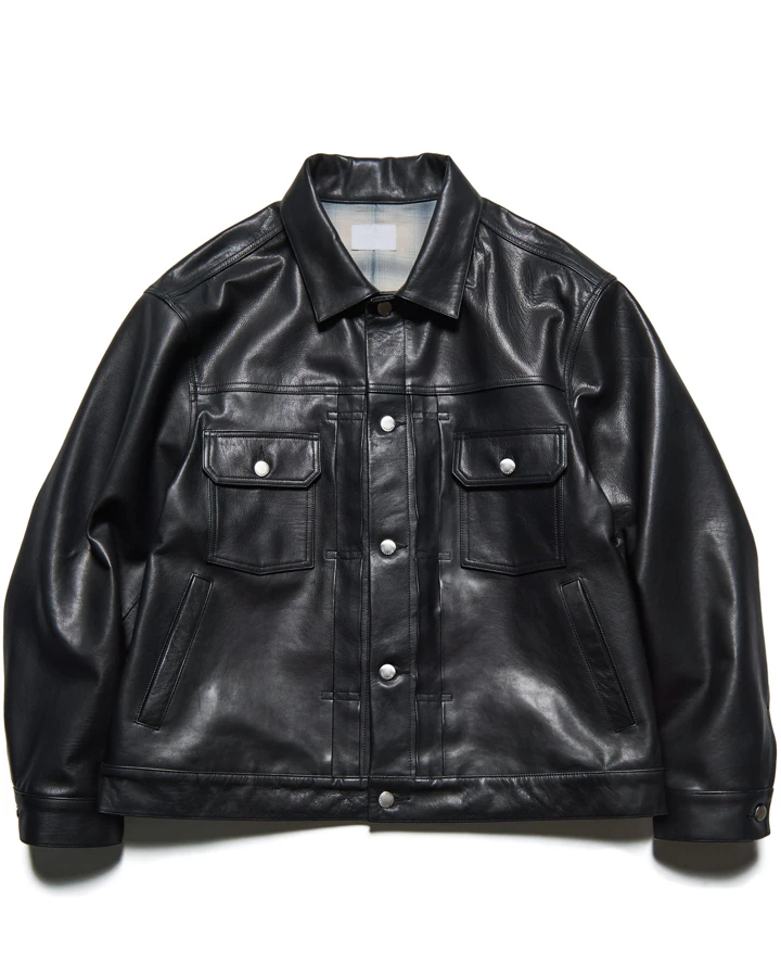 LEATHER TRUCKER JACKET_상품_이미지