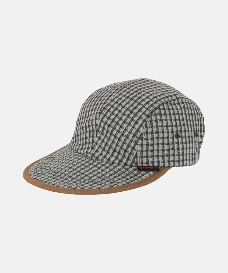 DOBBY PLAID LONG BILL CAP_상품_이미지