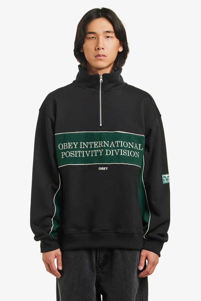 OBEY X JANGSU HALF ZIP SWEATSHIRT_상품_이미지