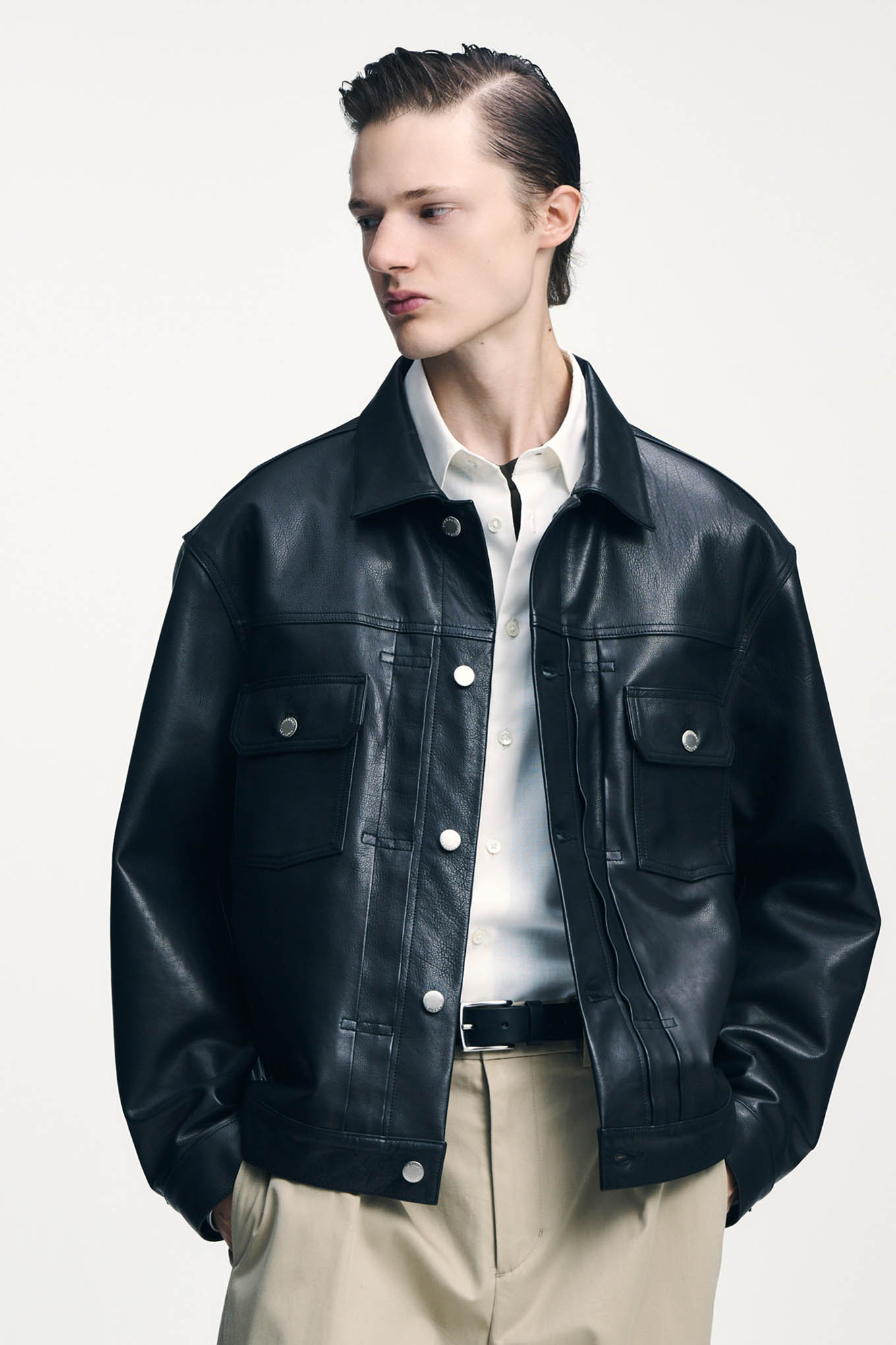 LEATHER TRUCKER JACKET-SOPHNET.-1380000 | 웍스아웃