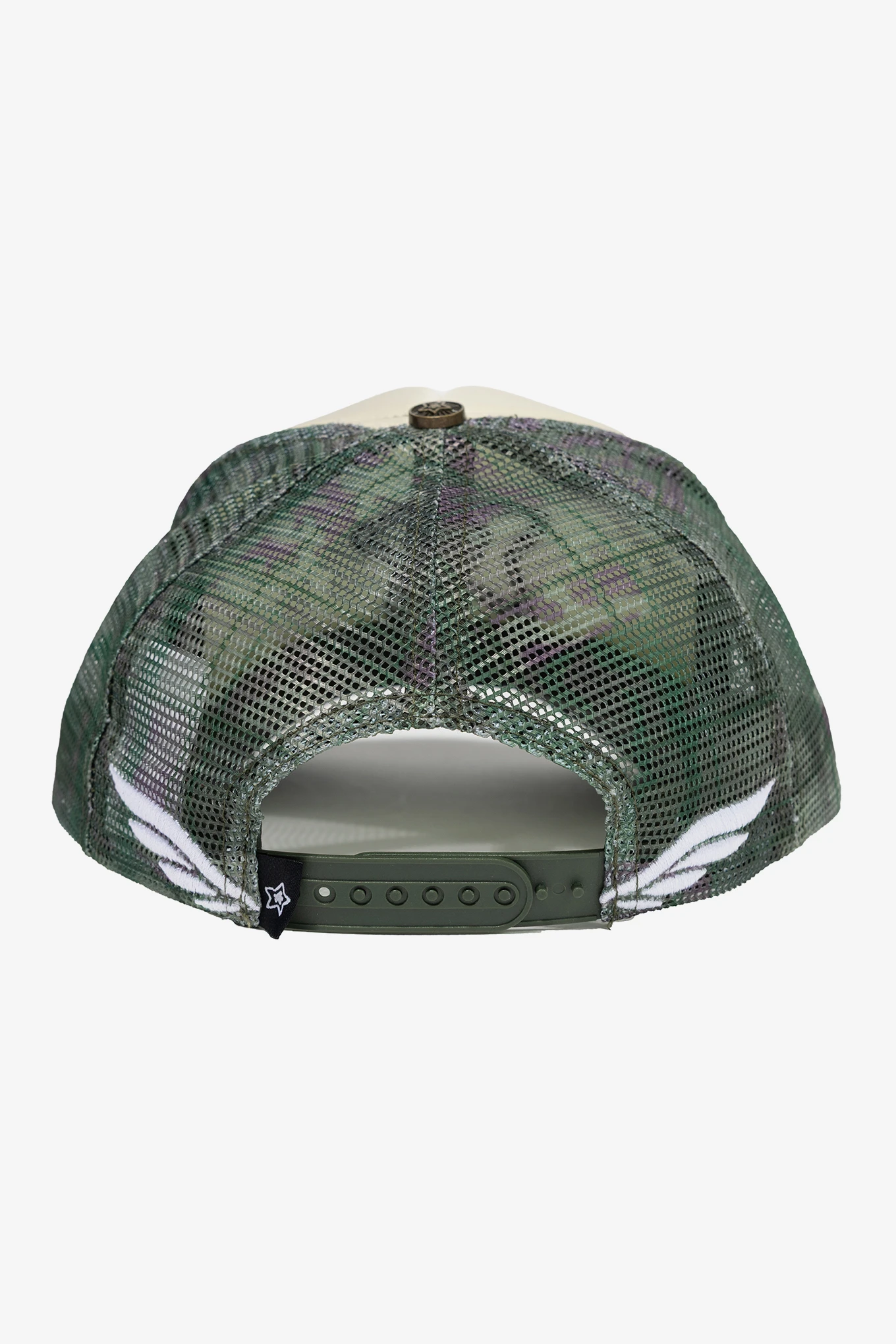CAMO PLAID FOAM TRUCKER HAT-STAR TEAM-54600 | 웍스아웃