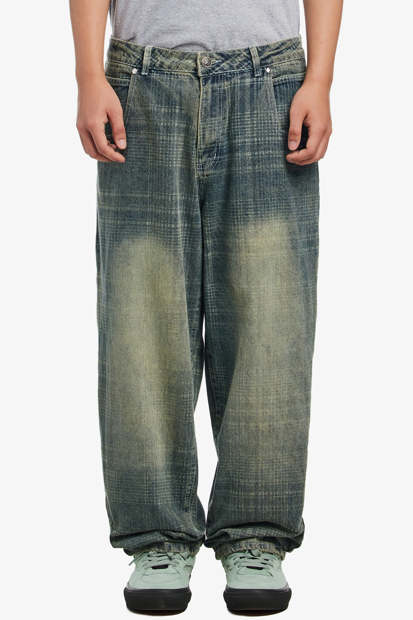 PLAID STAR JEANS-STAR TEAM-147000 | 웍스아웃
