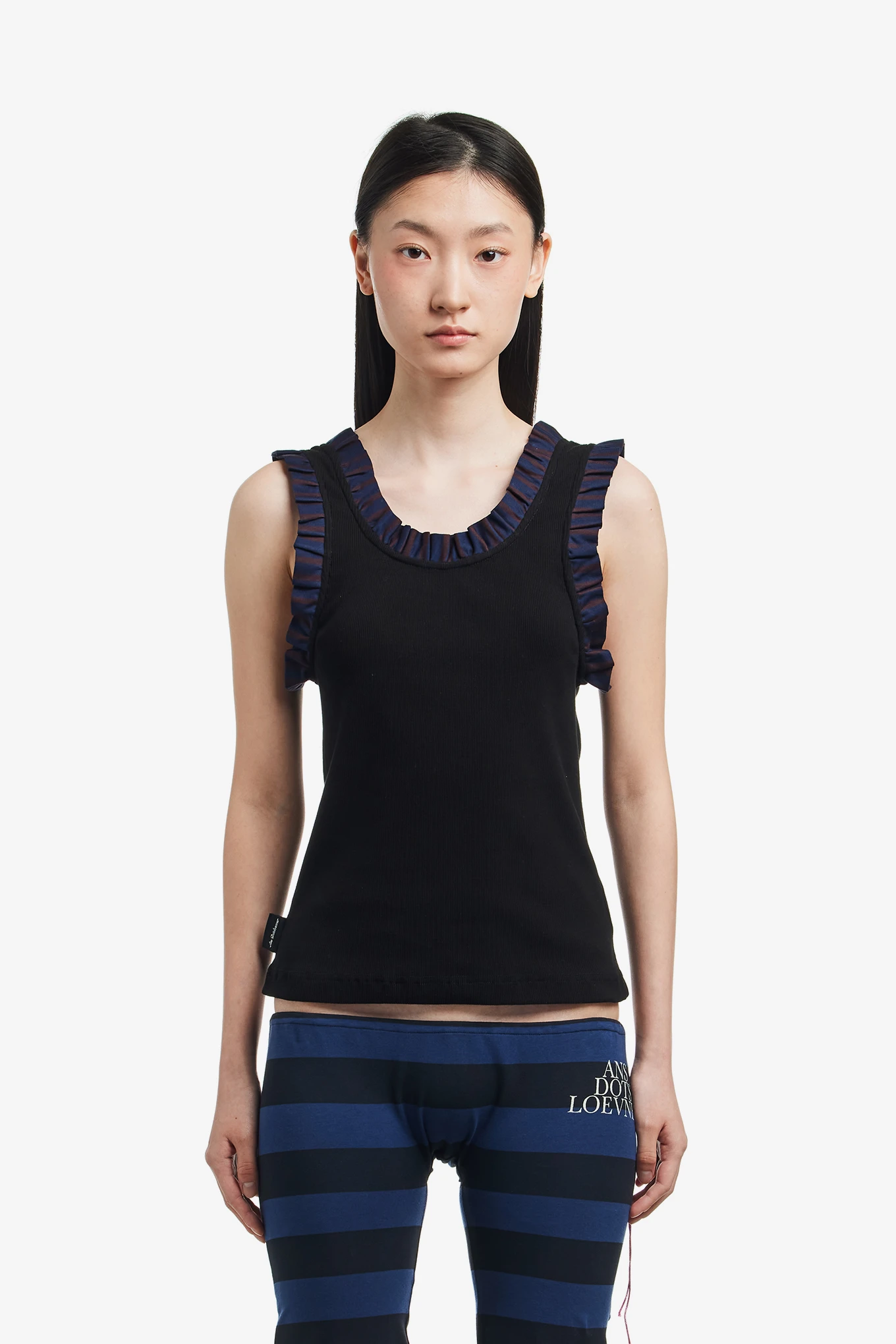 FRILLED TANK TOP-ANS DOTSLOEVNER-185000 | 웍스아웃