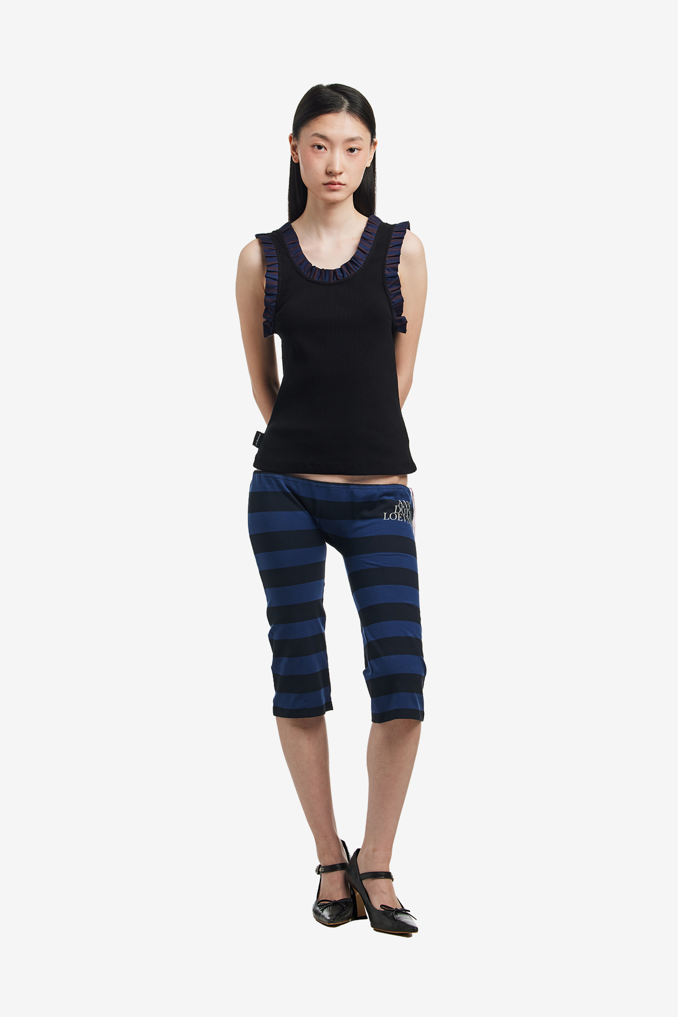 Ans Dotsloevner タンクトップ 星 FRILLED TANK TOP-ANS DOTSLOEVNER-370000 | 웍스아웃