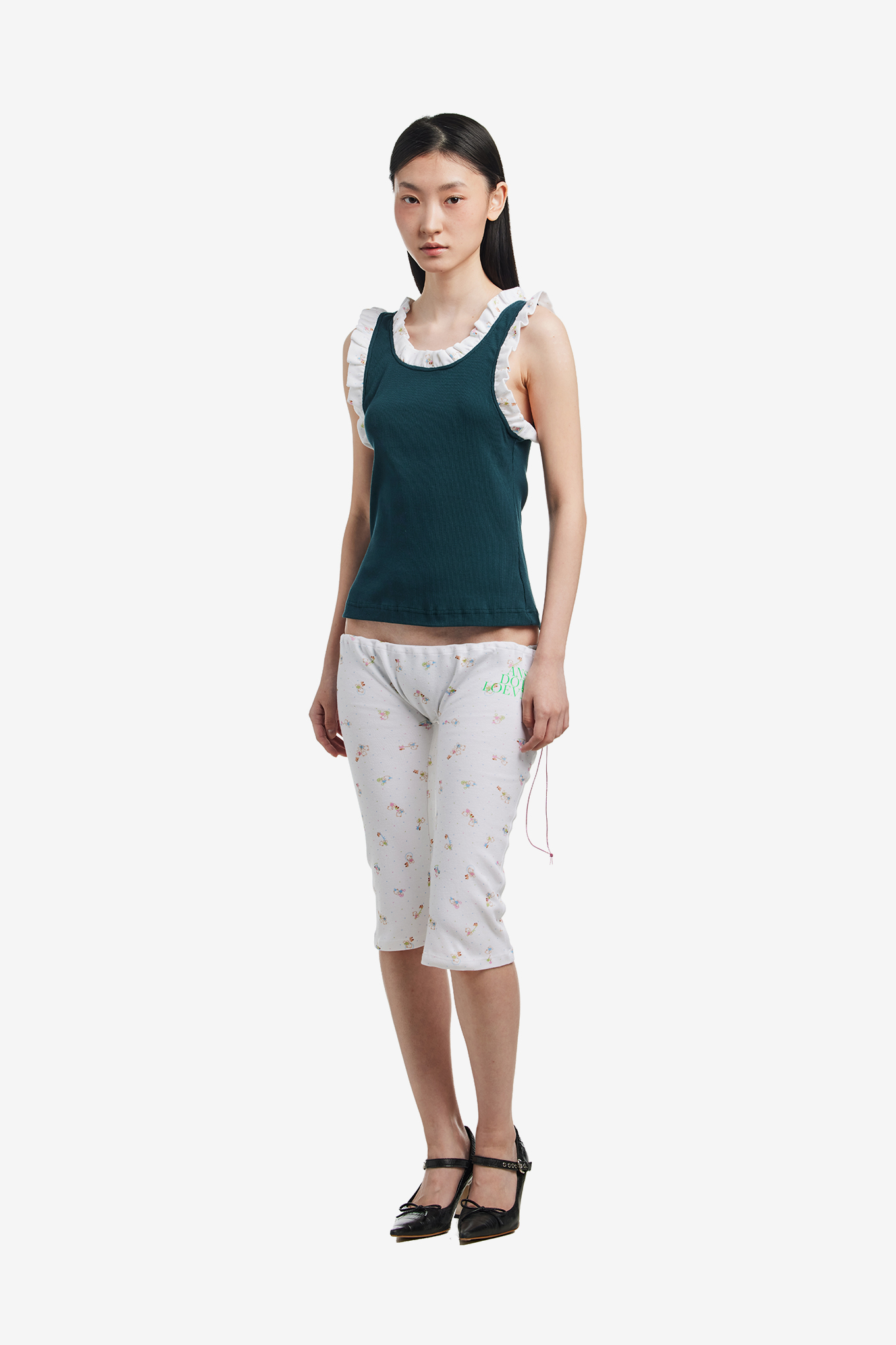 FRILLED TANK TOP-ANS DOTSLOEVNER-370000 | 웍스아웃