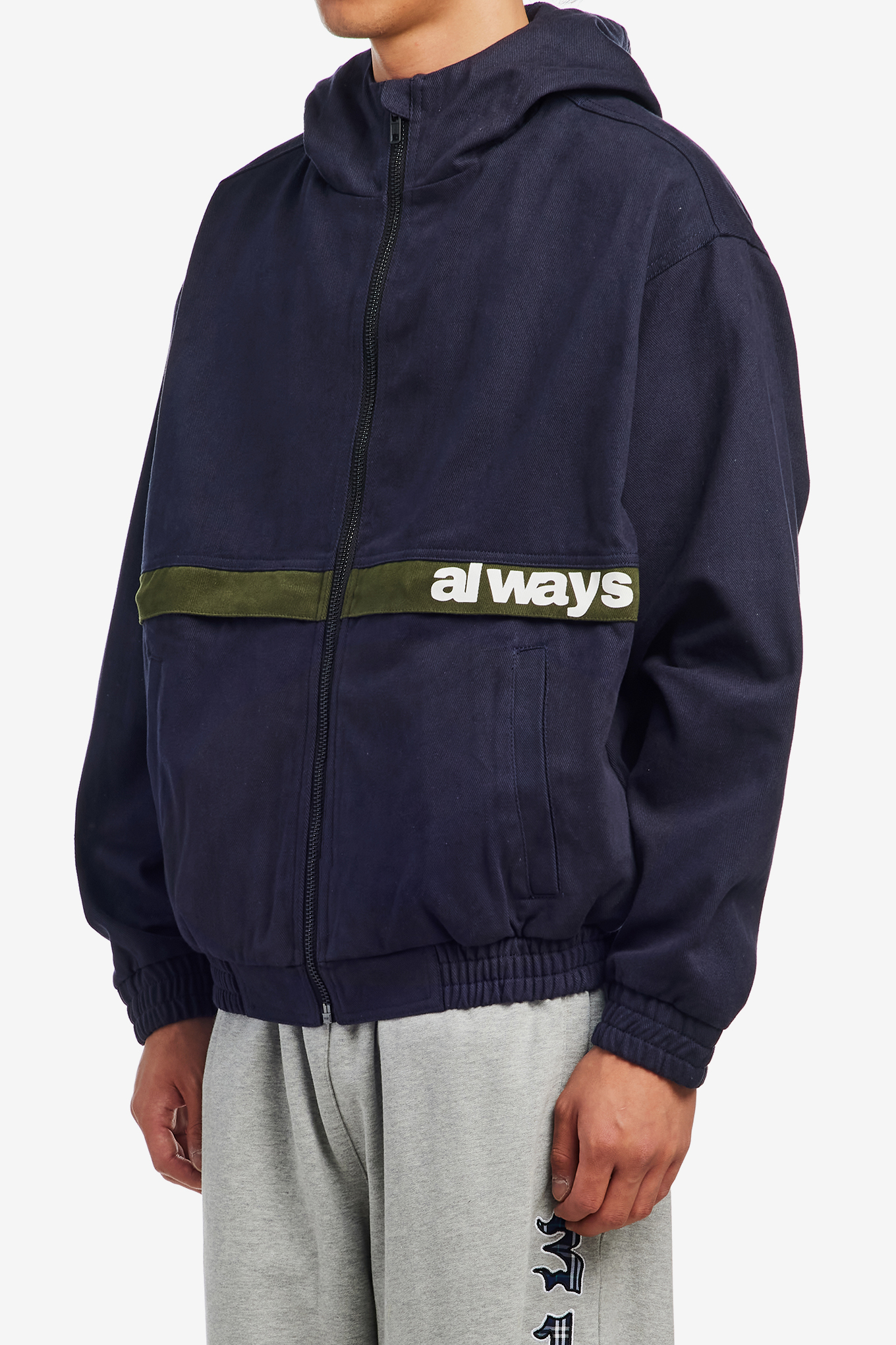 always canvas jacket 完全正規品 TWO TONE CANVAS BOMBER JACKET-ALWAYS DO WHAT YOU SHOULD DO-119000