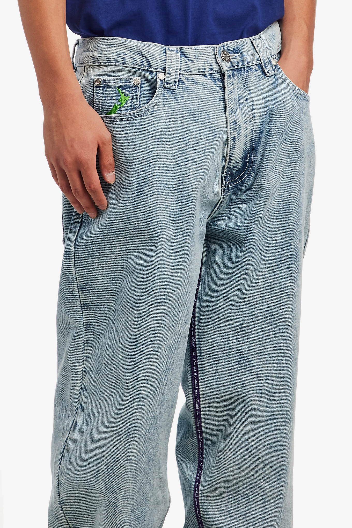 NIGO PURPLE LABEL DENIM JEANS-ALWAYS DO WHAT YOU SHOULD DO-94000