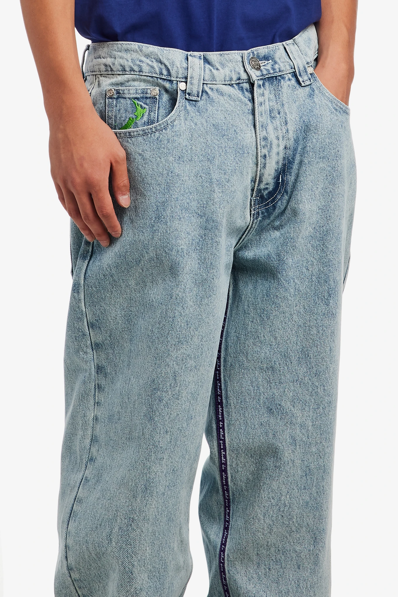 NIGO PURPLE LABEL DENIM JEANS-ALWAYS DO WHAT YOU SHOULD DO-94000 