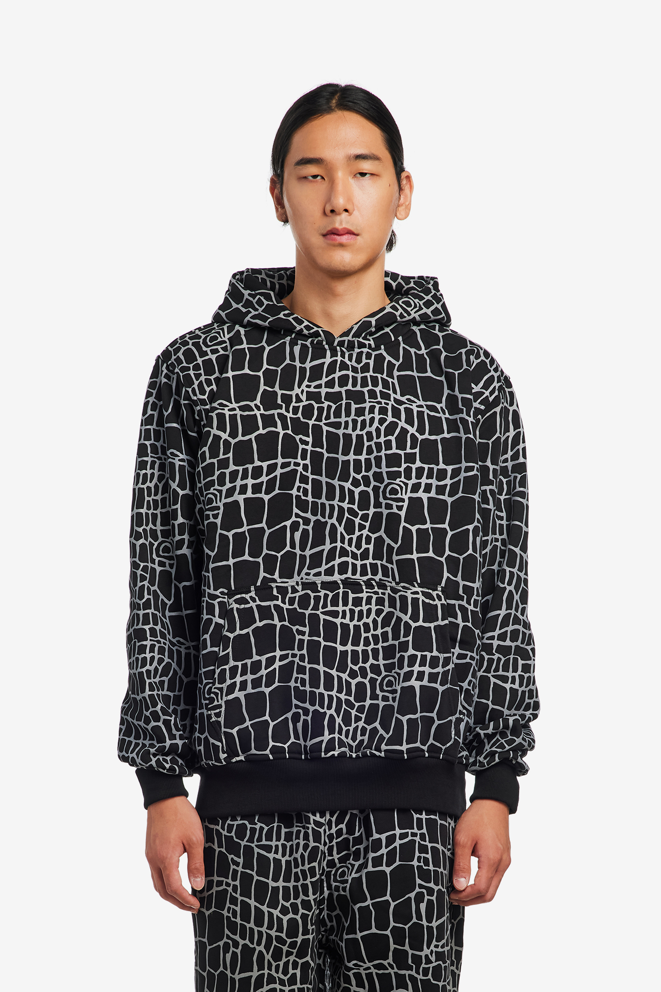 CROC PRINT HOODIE-ALWAYS DO WHAT YOU SHOULD DO-89000 | 웍스아웃