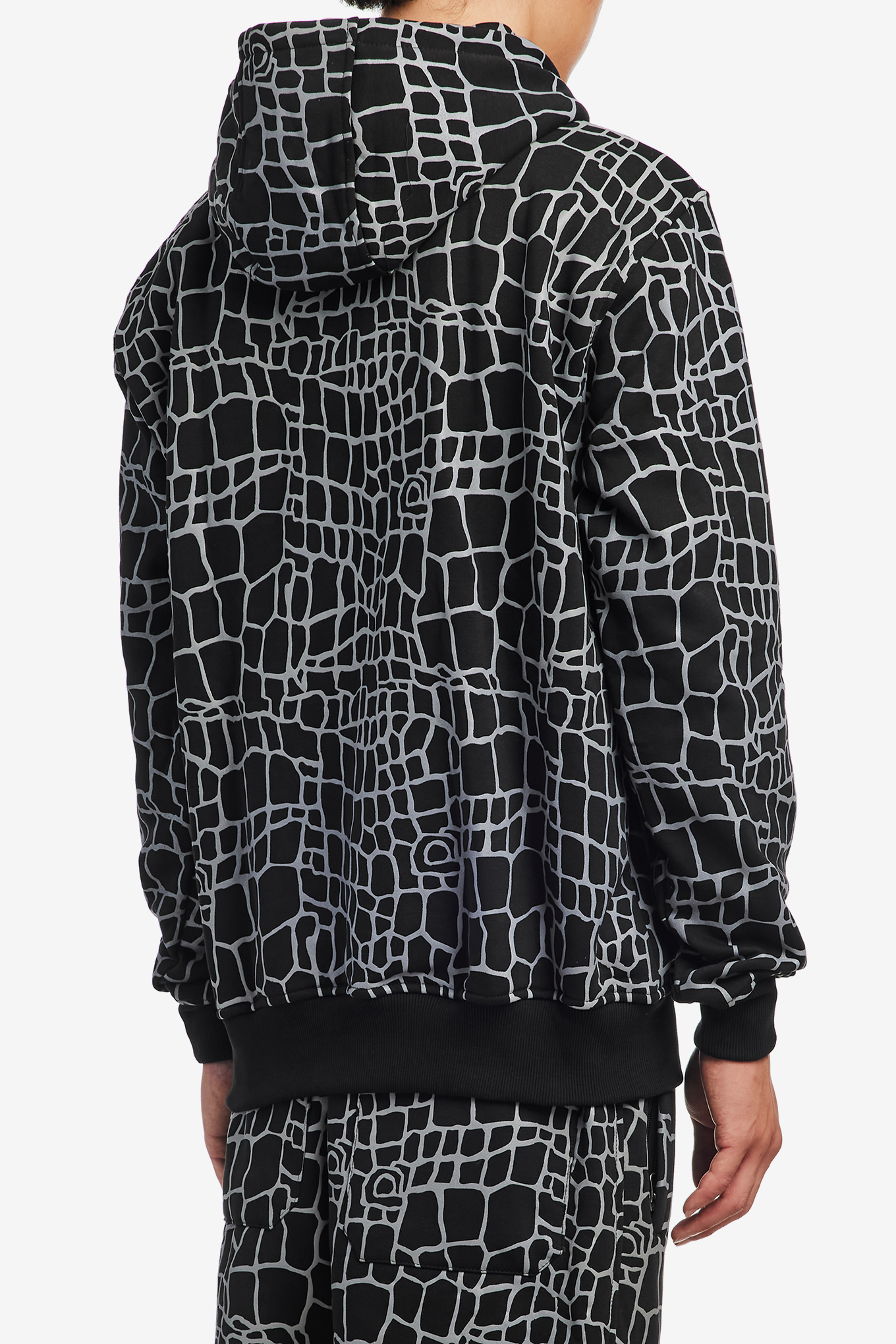 CROC PRINT HOODIE-ALWAYS DO WHAT YOU SHOULD DO-89000 | 웍스아웃