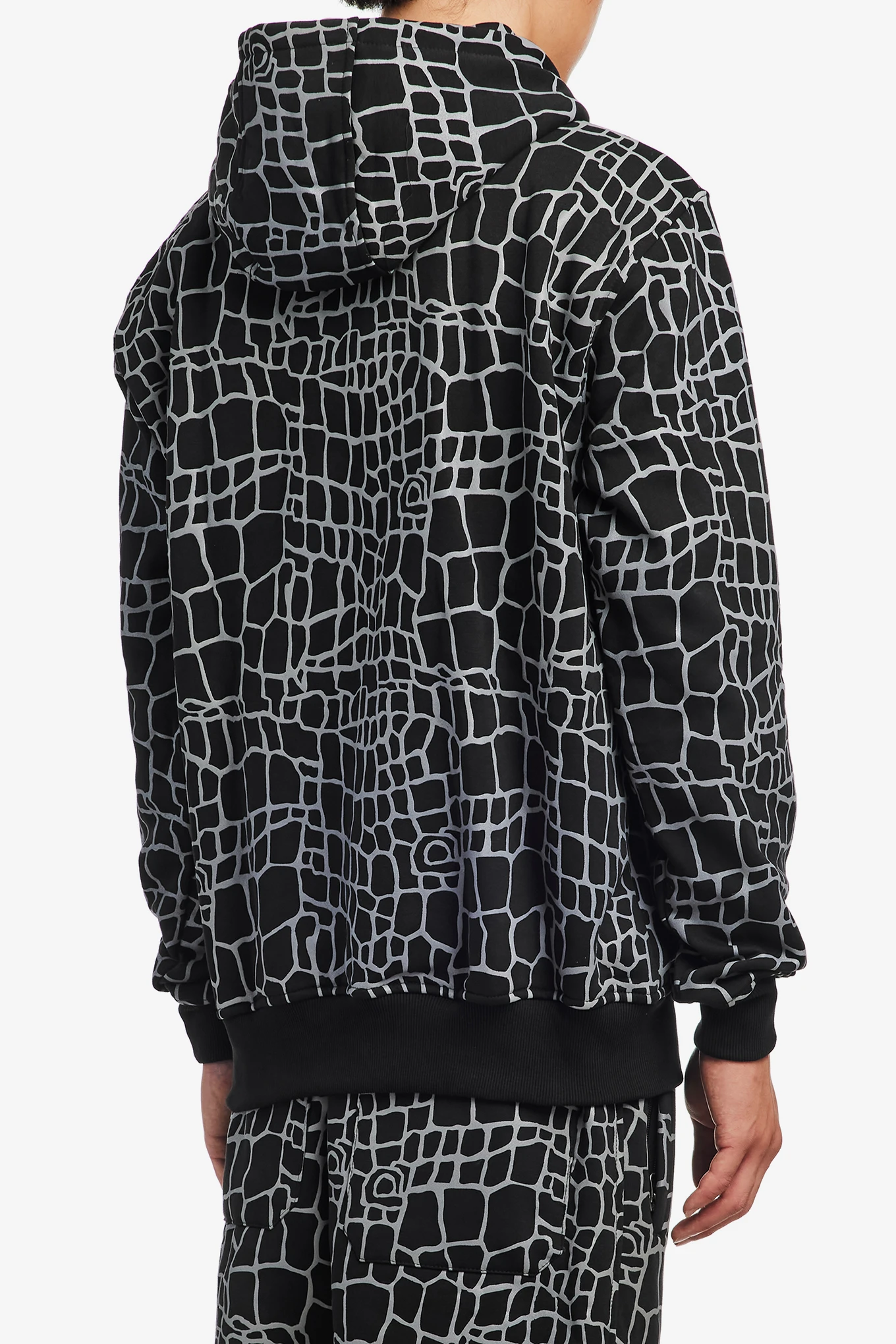 CROC PRINT HOODIE-ALWAYS DO WHAT YOU SHOULD DO-89000 | 웍스아웃