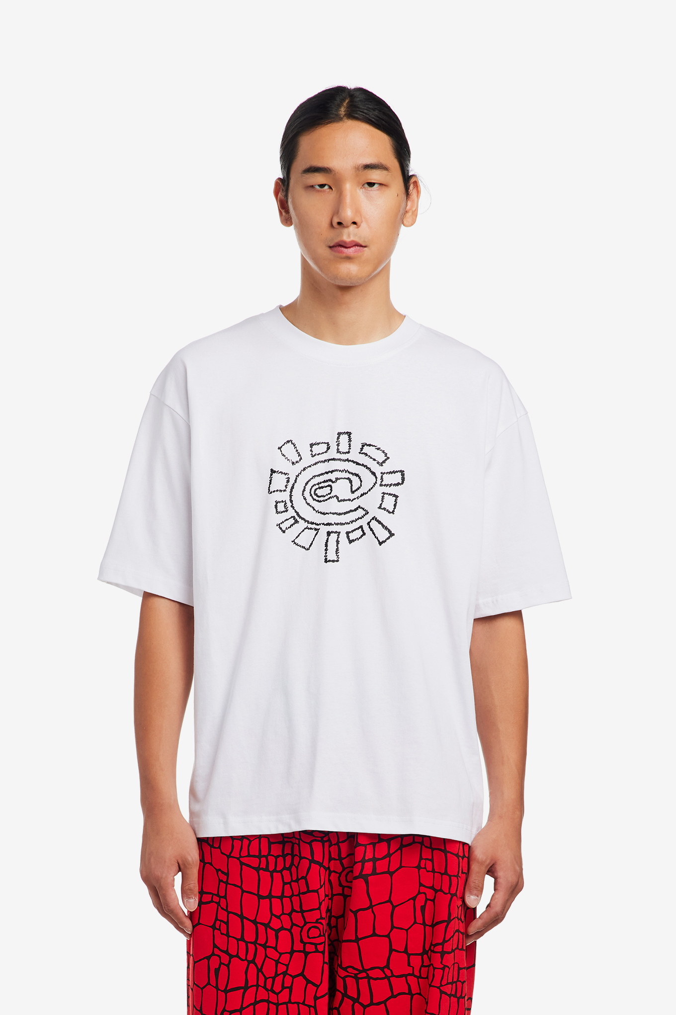 SKETCHY @SUN T-SHIRT-ALWAYS DO WHAT YOU SHOULD DO-38000 | 웍스아웃