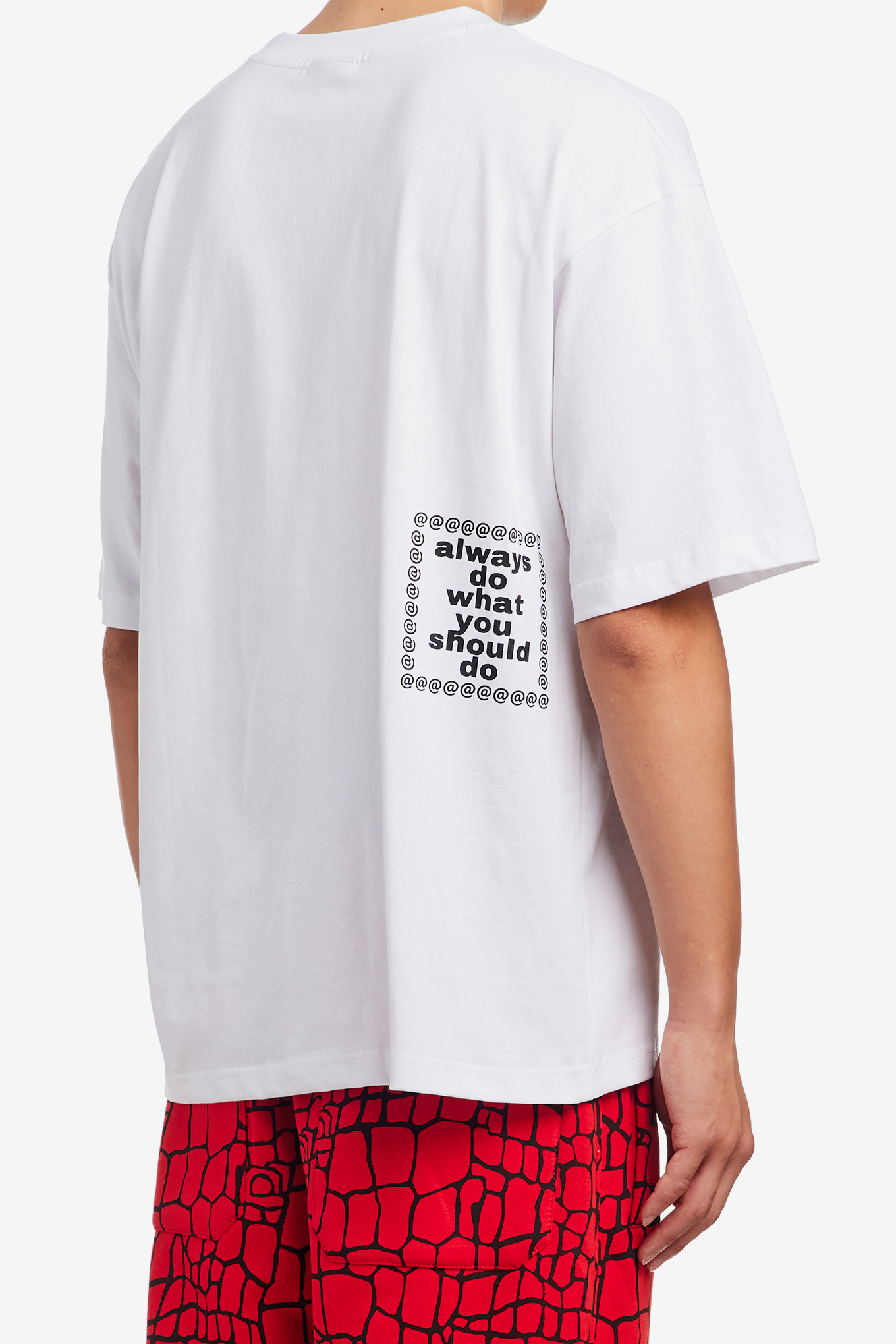 SKETCHY @SUN T-SHIRT-ALWAYS DO WHAT YOU SHOULD DO-38000 | 웍스아웃