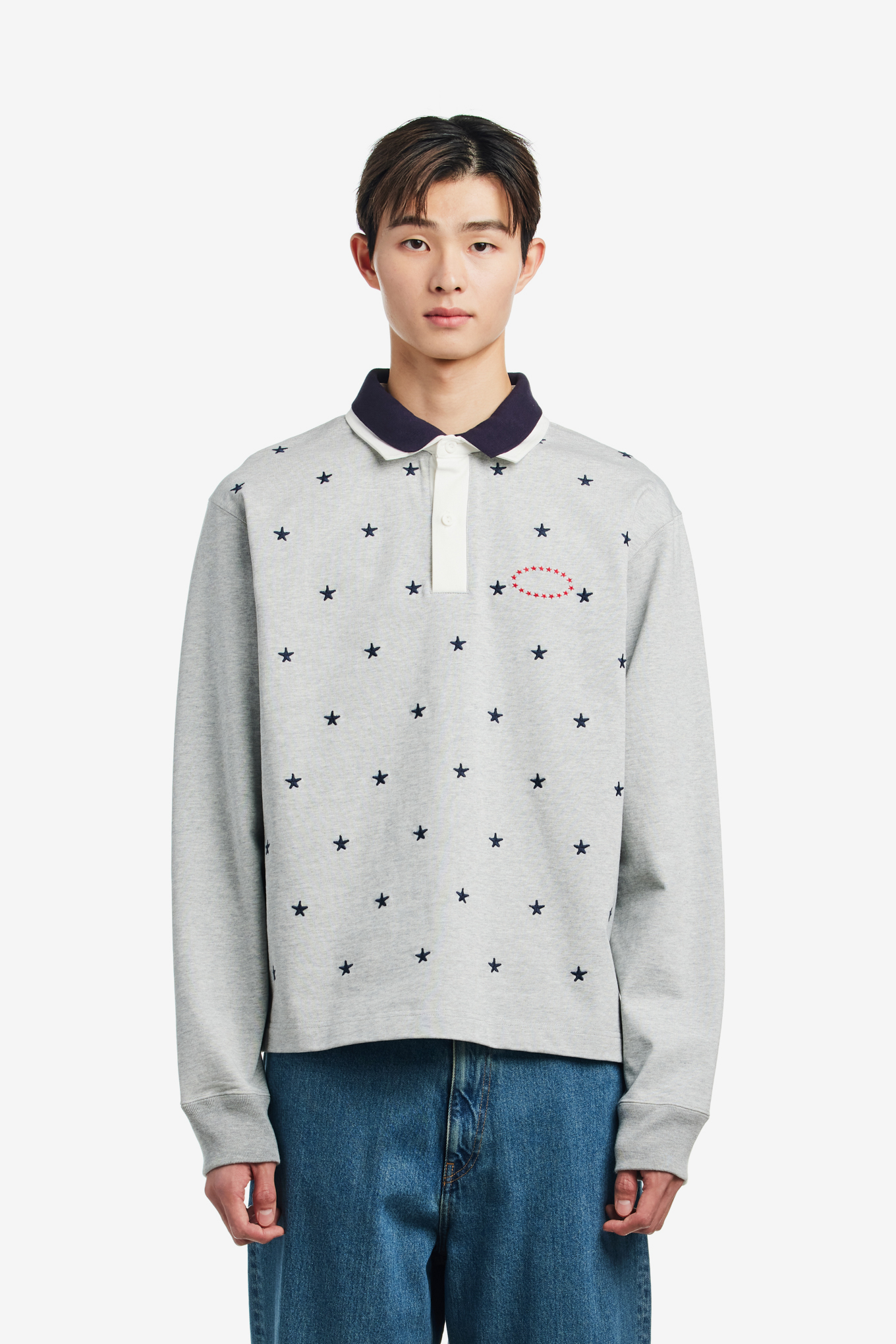 DOUBLE LAYERD LS POLO SHIRTS-AFB-122500 | 웍스아웃