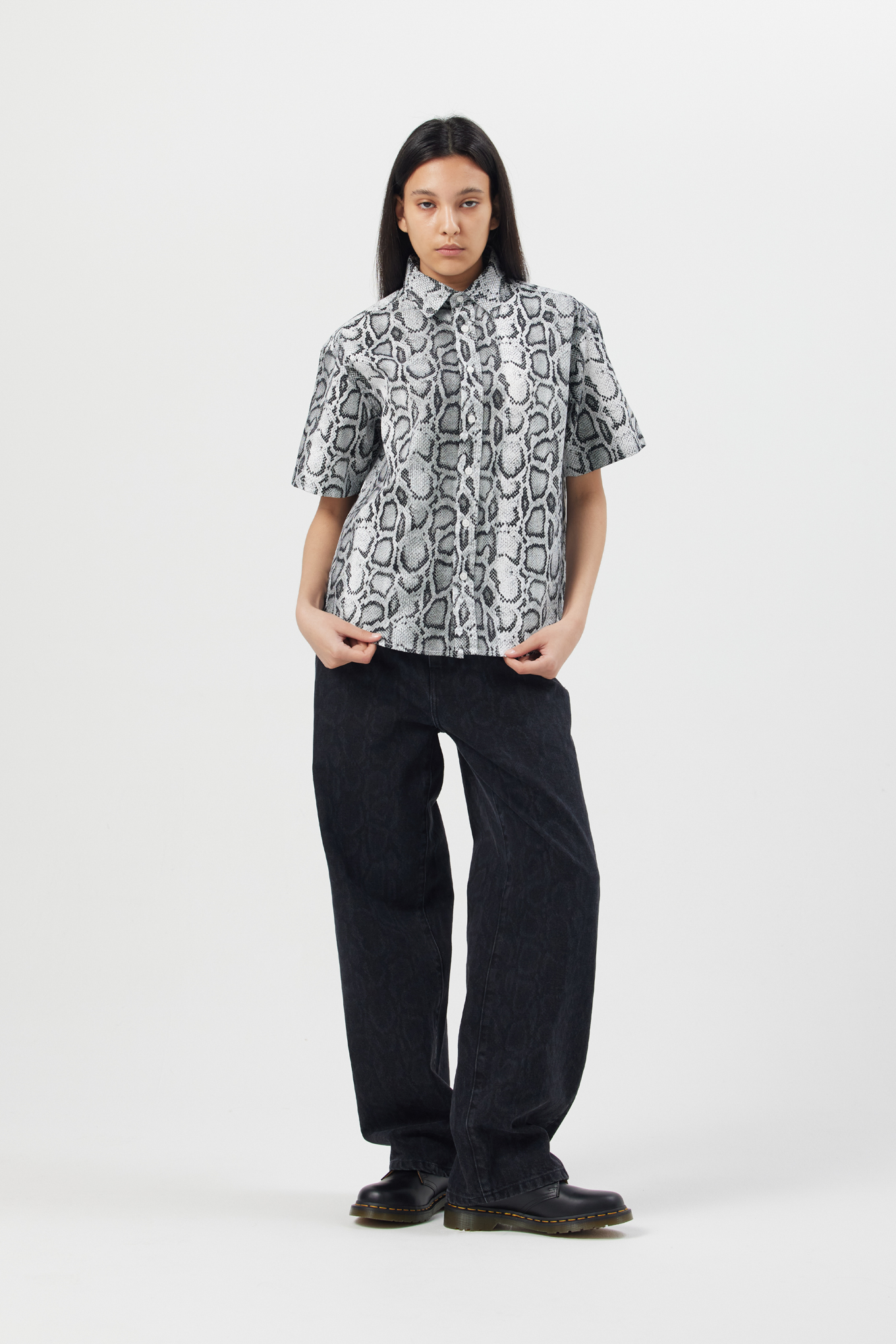 W S/S SNAKE CAMO SHIRT-CARHARTT WIP-203000 | 웍스아웃