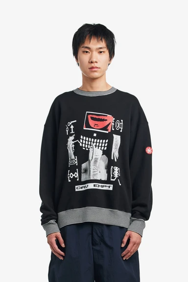 LIPS DISPLAY CREW NECK-CAV EMPT-145000 | 웍스아웃