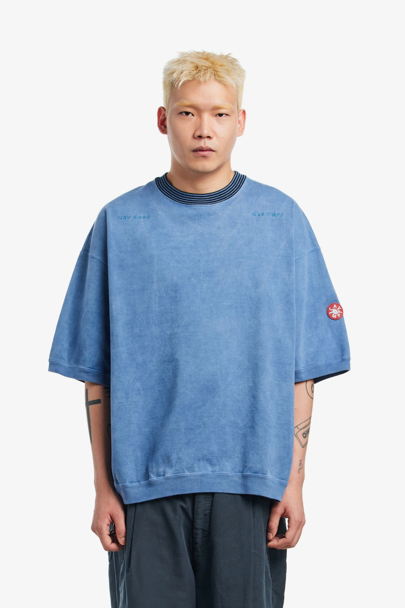 OVERDYE COTTON JERSEY SHORT SLEEVE CREW NECK-CAV EMPT-125000 