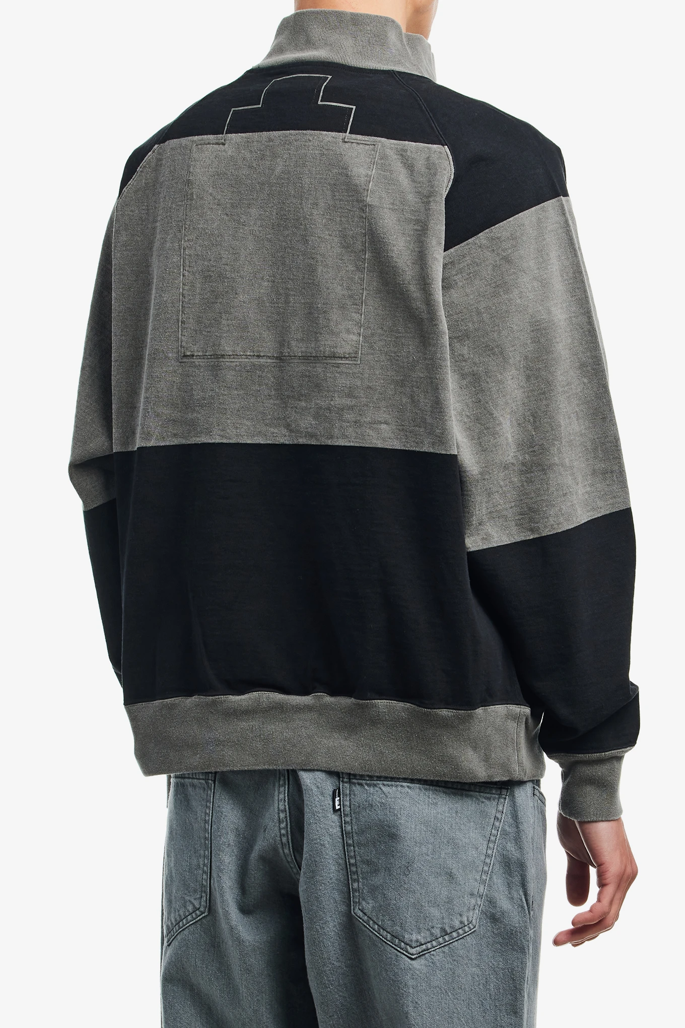 OVERDYE STRIPE HALF ZIP-CAV EMPT-185000 | 웍스아웃