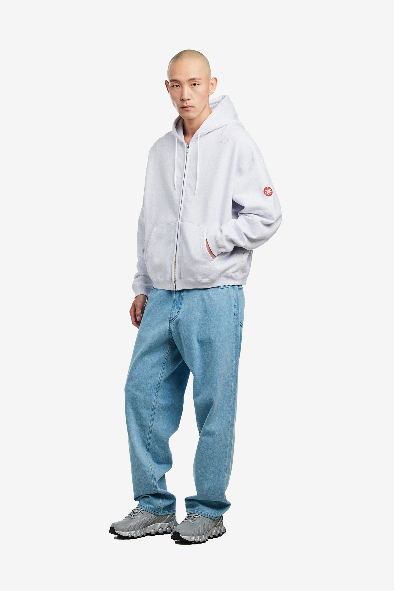 SOLID LOOSE ZIP HOODY-CAV EMPT-185000 | 웍스아웃