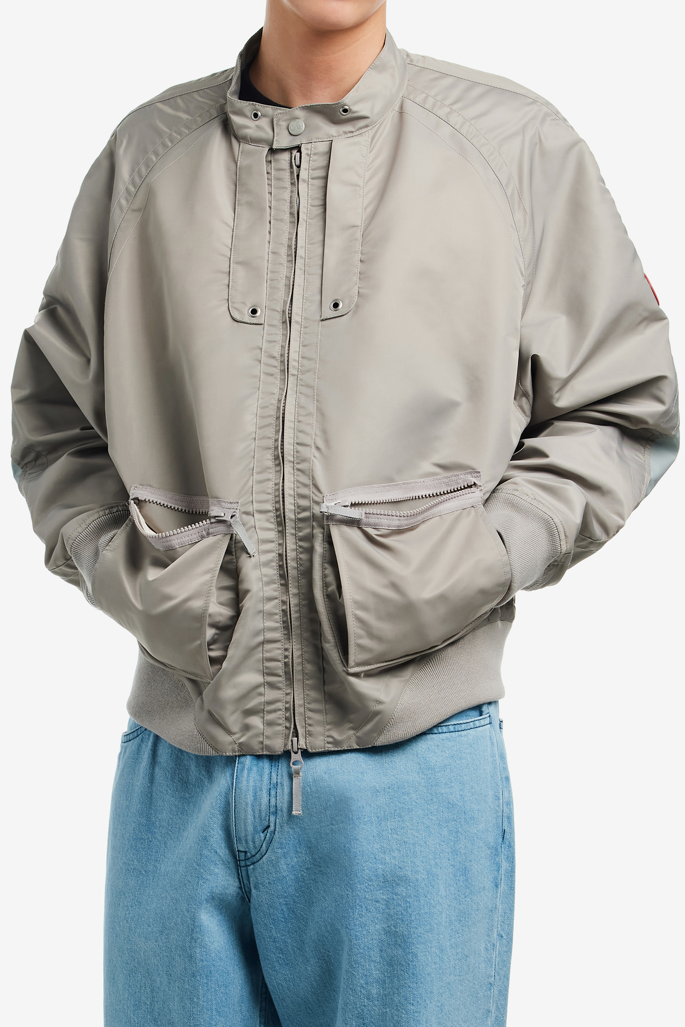 DESIGN NYLON ZIP JACKET-CAV EMPT-800000 | 웍스아웃