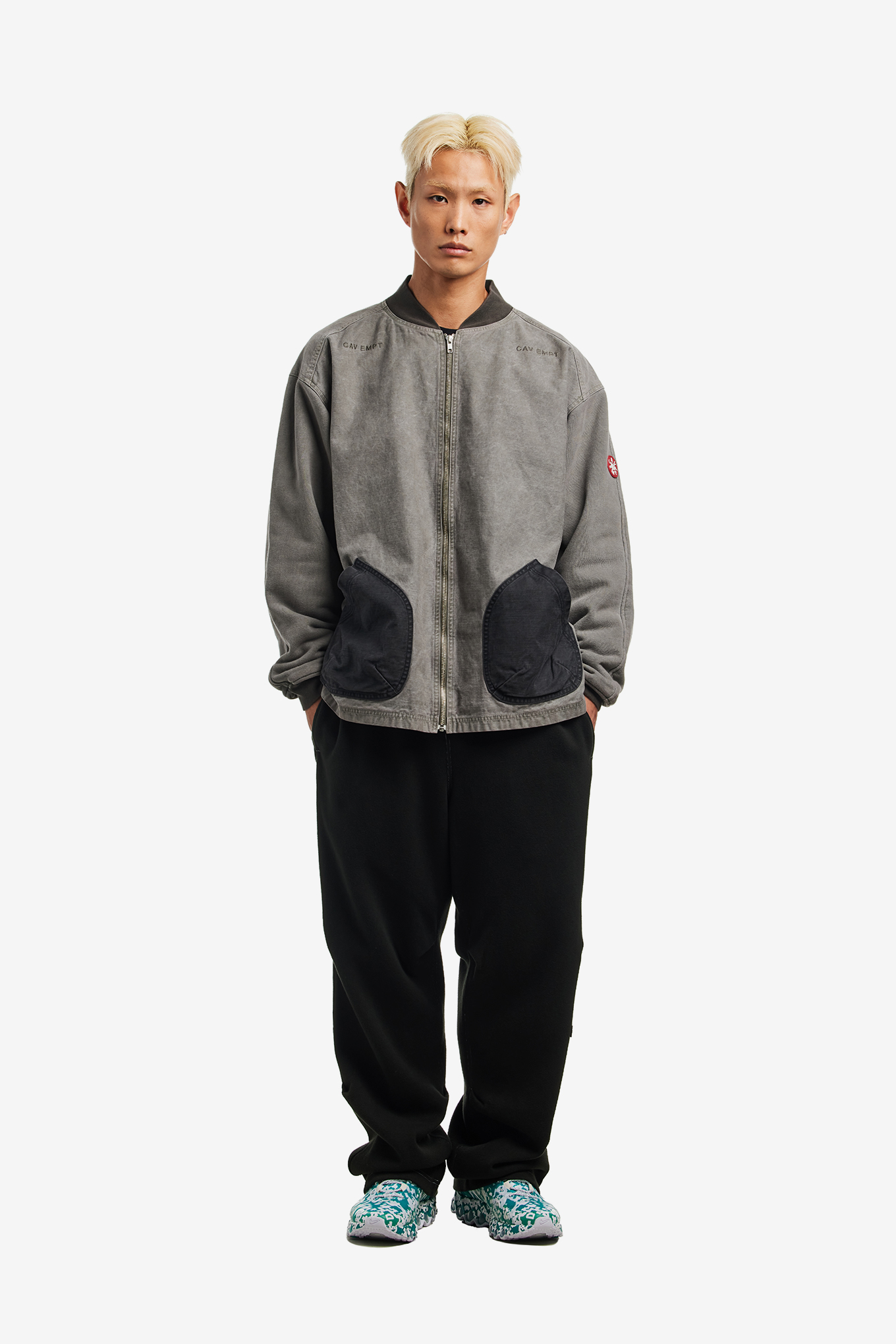 OVERDYE JERSEY SLEEVE ZIP JACKET-CAV EMPT-670000 | 웍스아웃
