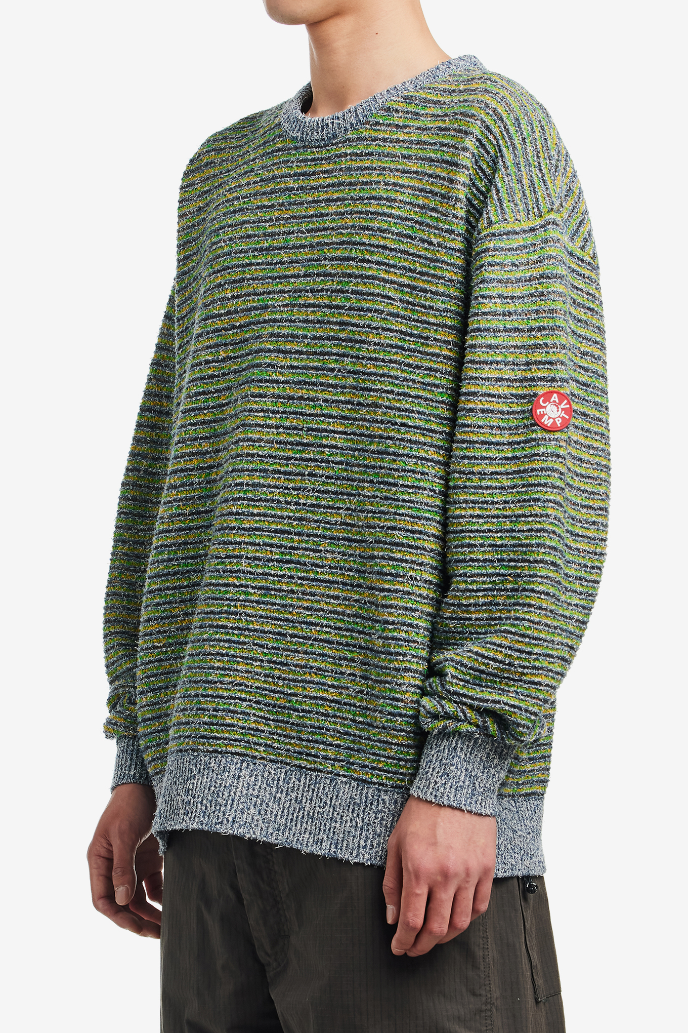 MIX COLOURS BORDER KNIT-CAV EMPT-580000 | 웍스아웃