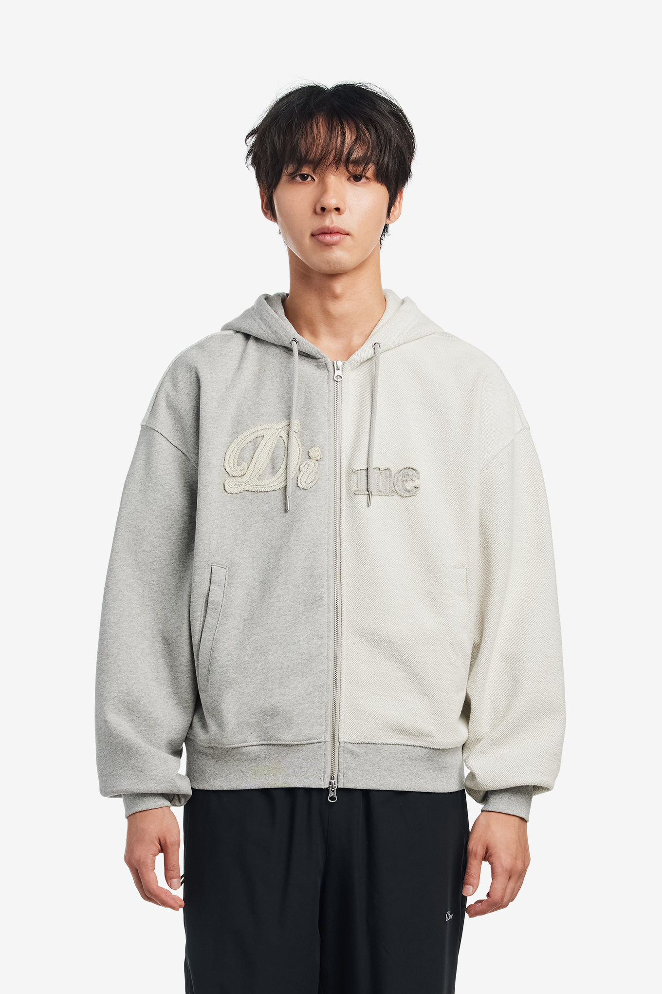 REVERSE FRENCH TERRY ZIP HOODIE-DIME-135000 | 웍스아웃