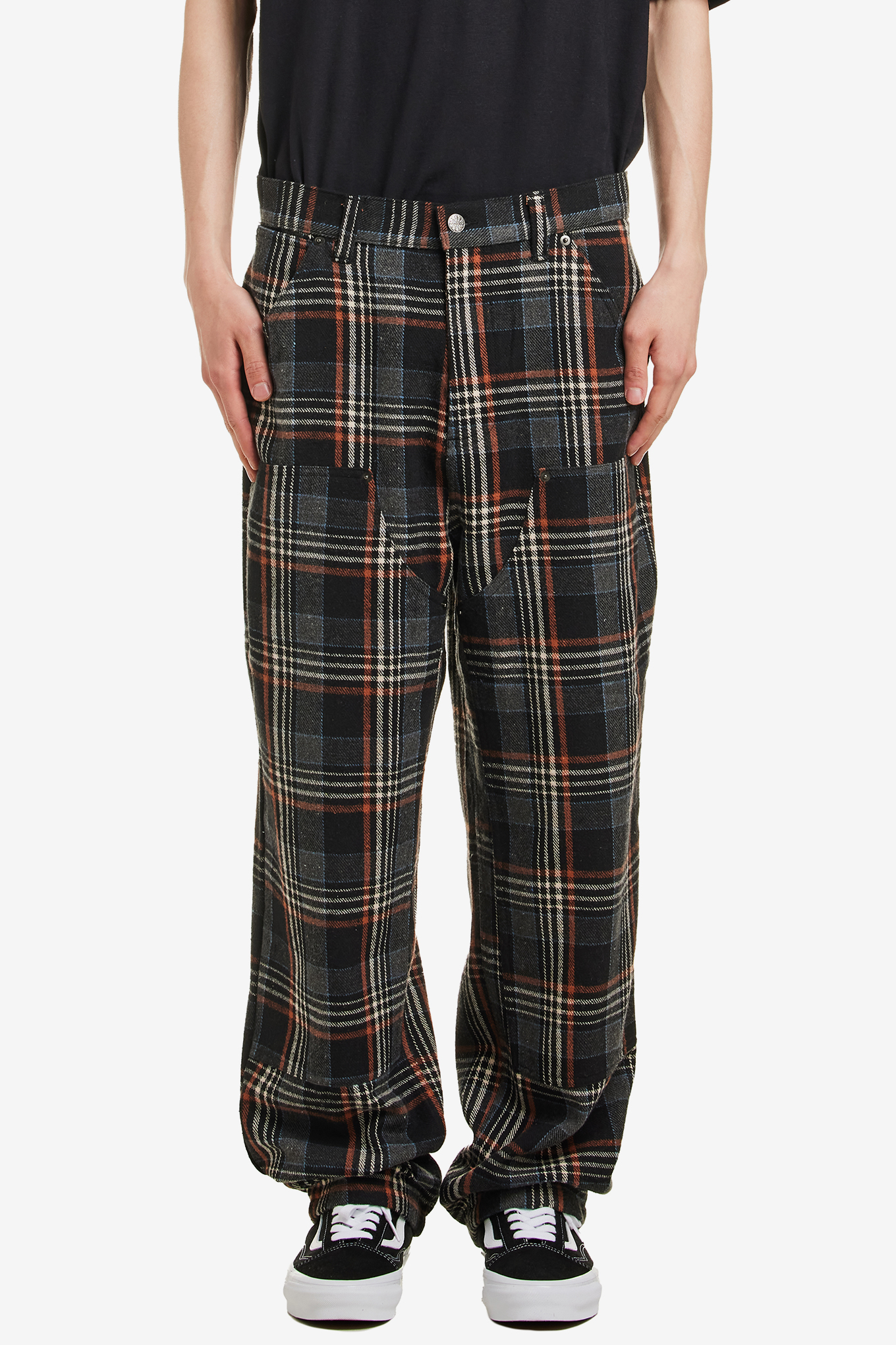 PLAID DOUBLE KNEE PANT-FUCKING AWESOME-148800 | 웍스아웃