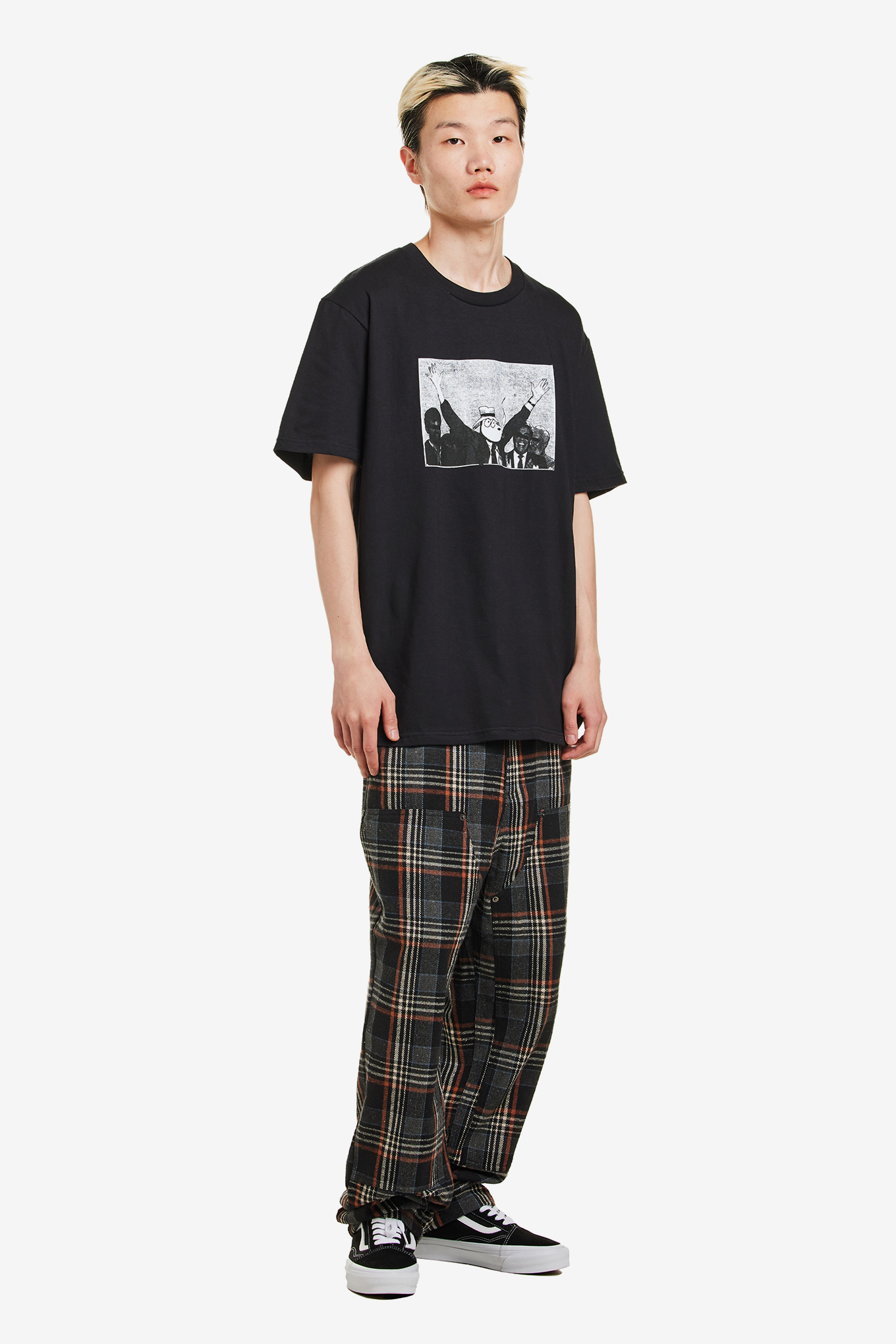 PLAID DOUBLE KNEE PANT-FUCKING AWESOME-148800 | 웍스아웃