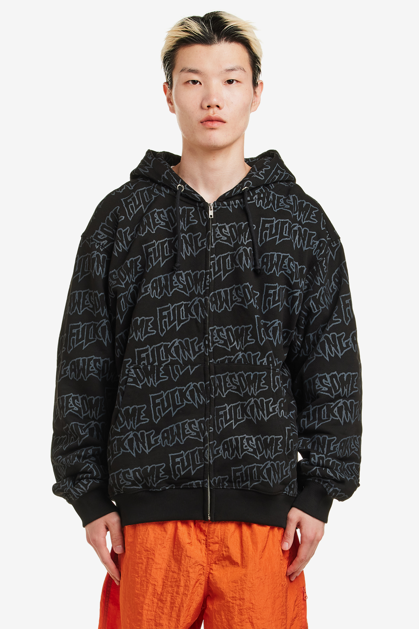 AOP STAMP ZIPPED HOODIE-FUCKING AWESOME-165000 | 웍스아웃