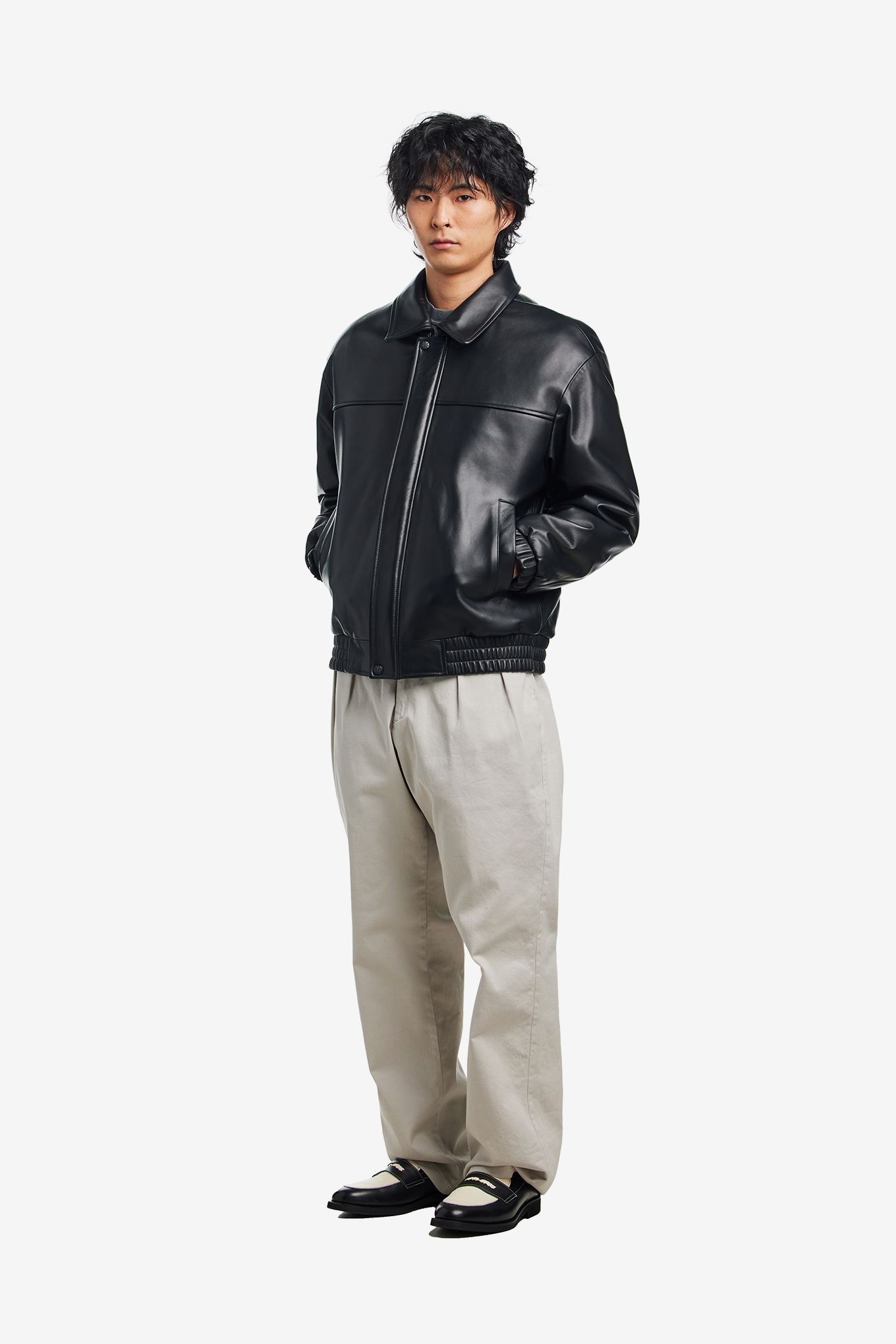 LEATHER PUFFER JACKET-FUCKING AWESOME-498000 | 웍스아웃
