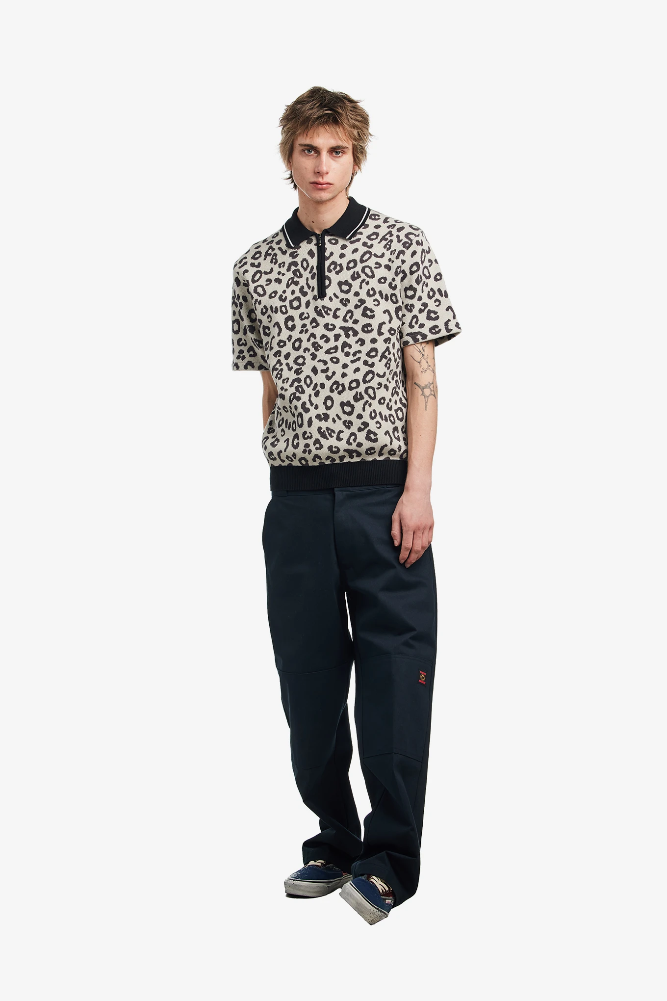 FA LEOPARD KNIT POLO-FUCKING AWESOME-150400 | 웍스아웃