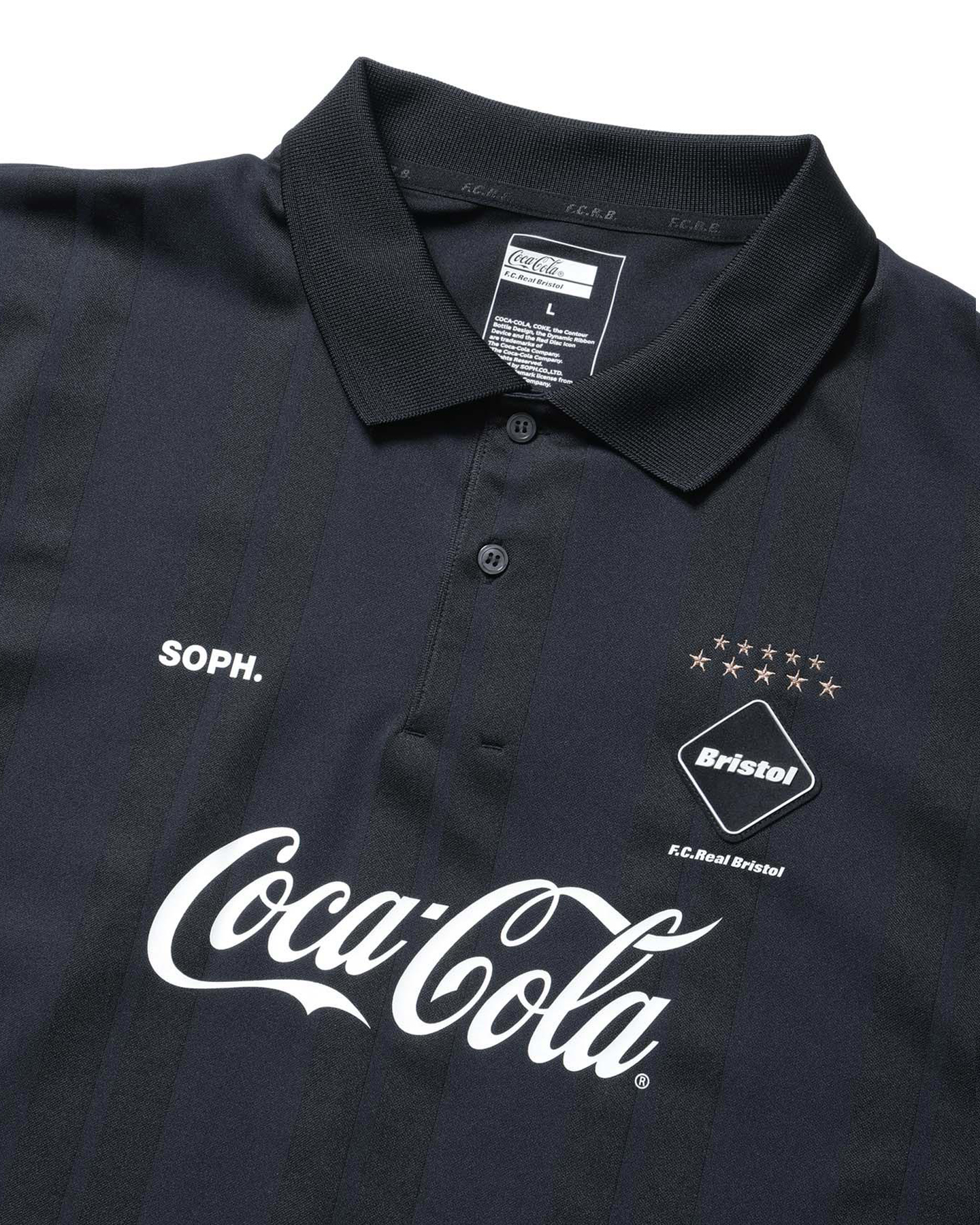 Coca-Cola WEAVE STRIPE S/S POLO-F.C.REAL BRISTOL-186000 | SOPH