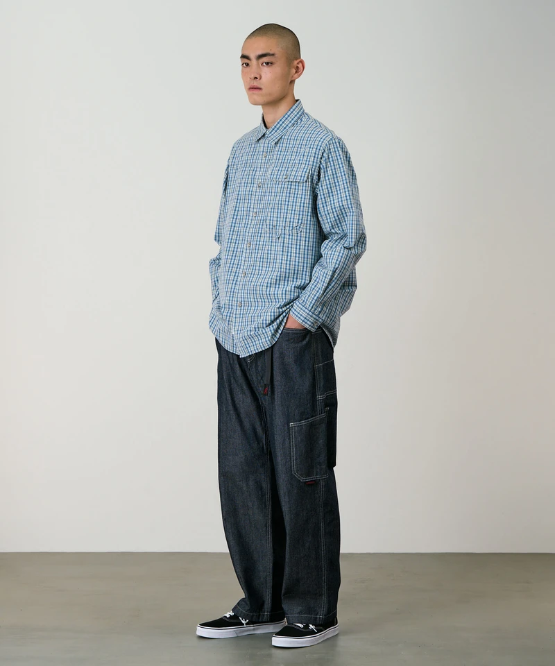 POPLIN MILLWOOD SHIRT-GRAMICCI-100800 | 웍스아웃