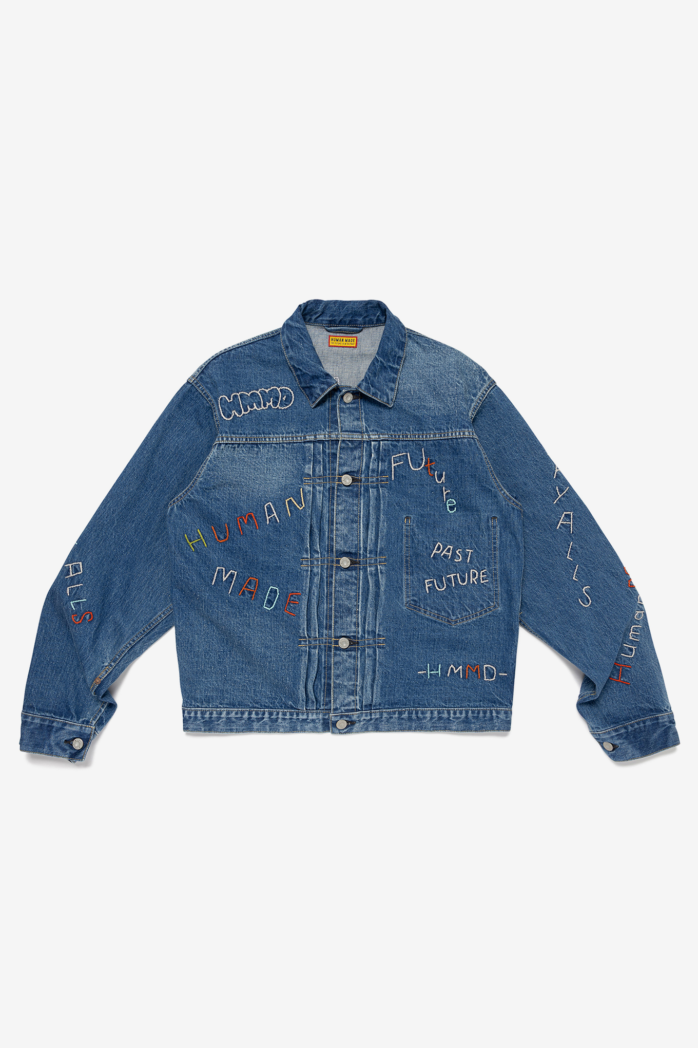 EMBROIDERED DENIM WORK JACKET-HUMAN MADE-820000 | 웍스아웃