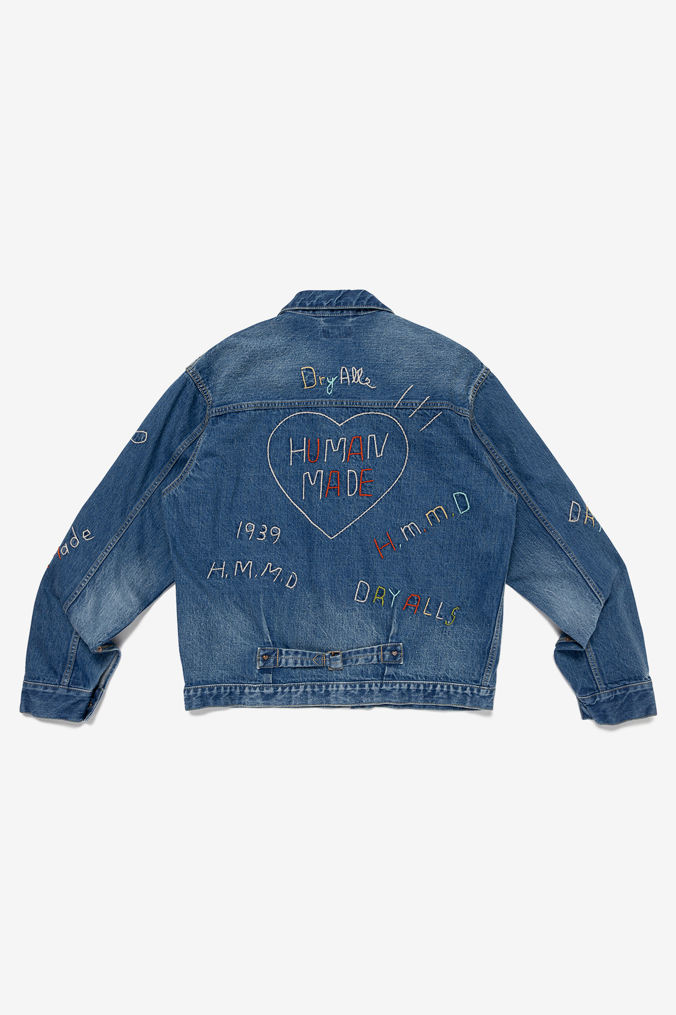 EMBROIDERED DENIM WORK JACKET-HUMAN MADE-820000 | 웍스아웃