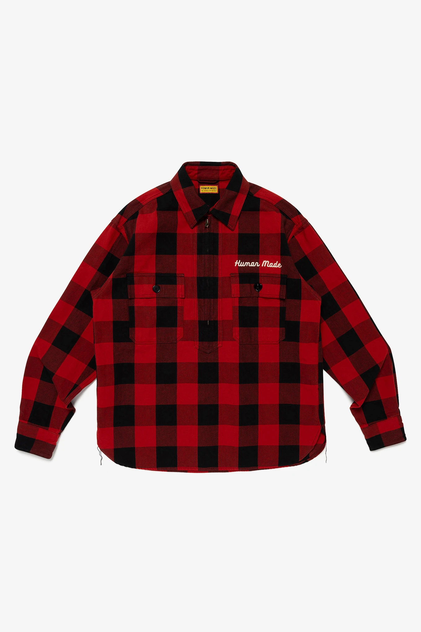 CHECK HALF-ZIP SHIRT-HUMAN MADE-448000 | 웍스아웃
