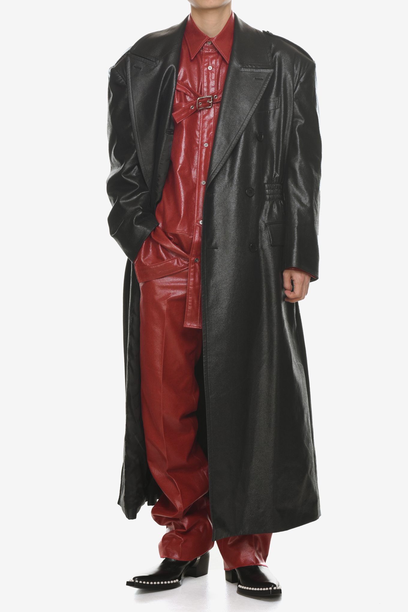 WAIST GATHERED COAT-JOHN LAWRENCE SULLIVAN-852000 | 웍스아웃