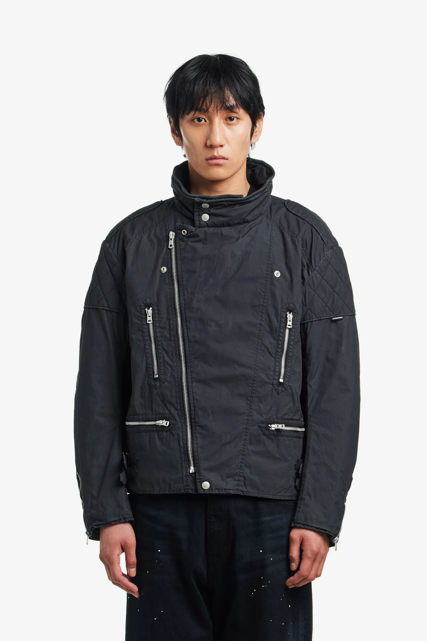FADED STAND COLLAR RIDERS JACKET-NEIGHBORHOOD-420000 | 웍스아웃