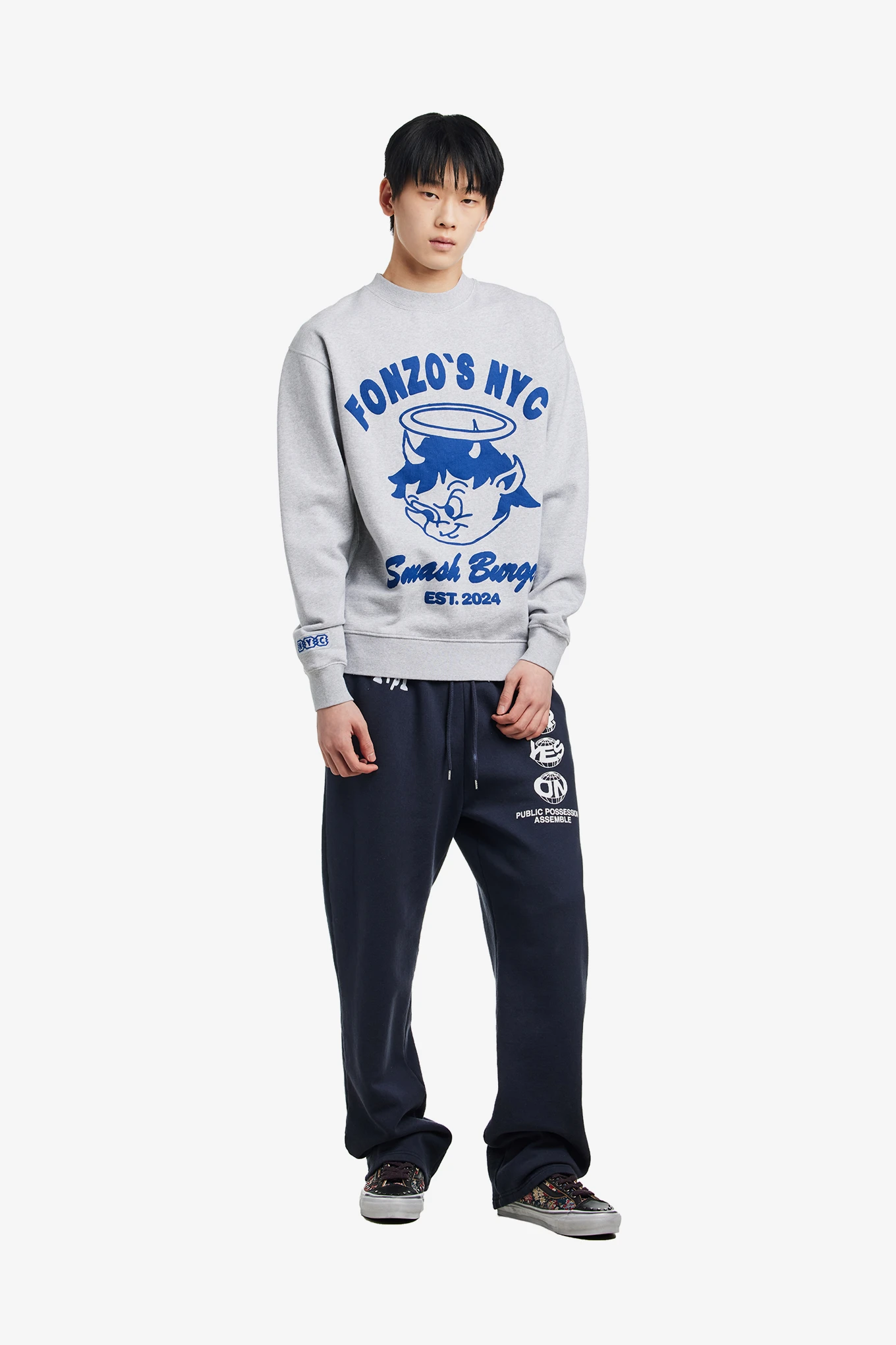 FONZOS CREWNECK-PUBLIC POSSESSION-138000 | 웍스아웃