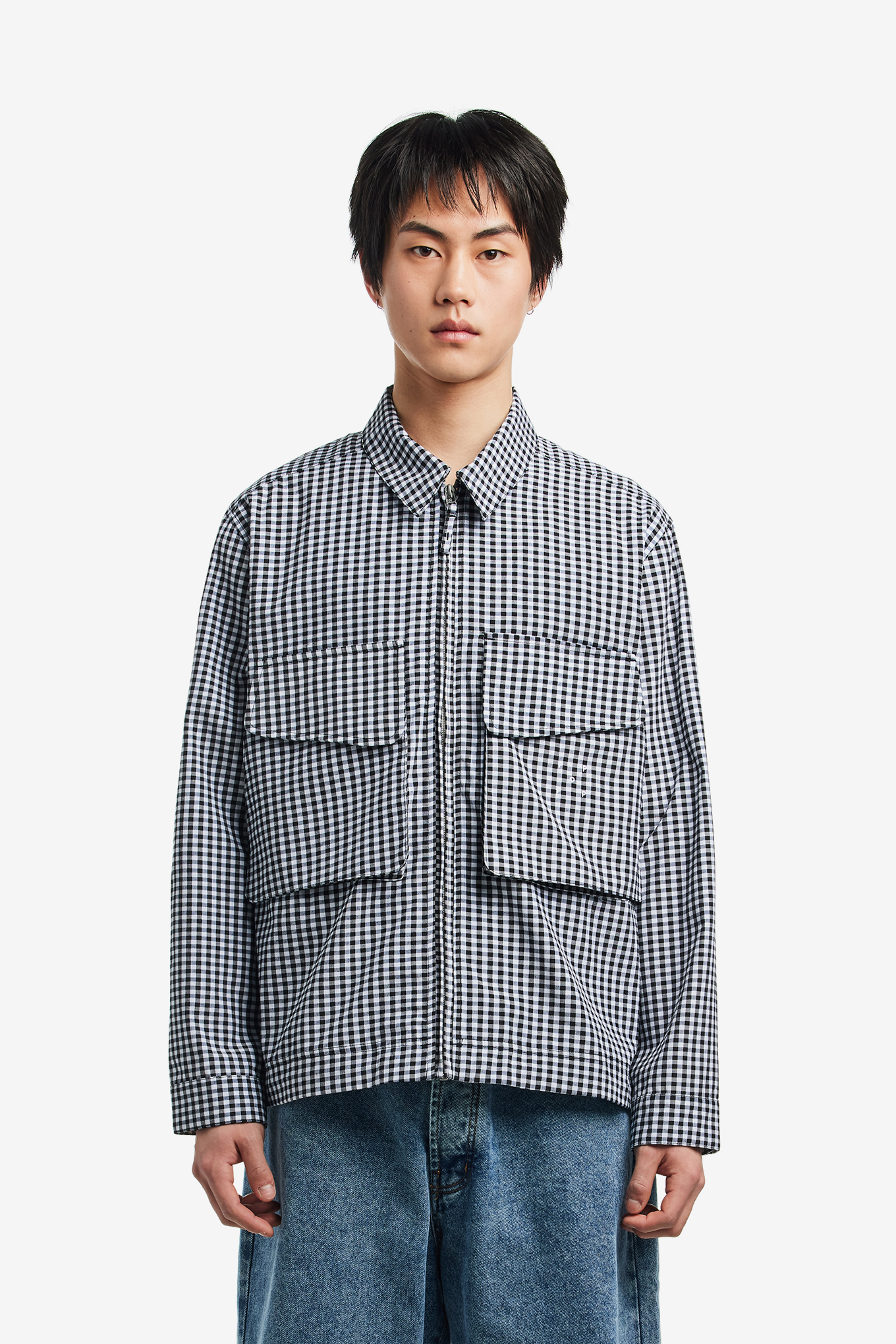 GINGHAM BOXER OVERSHIRT-POP TRADING COMPANY-142500 | 웍스아웃