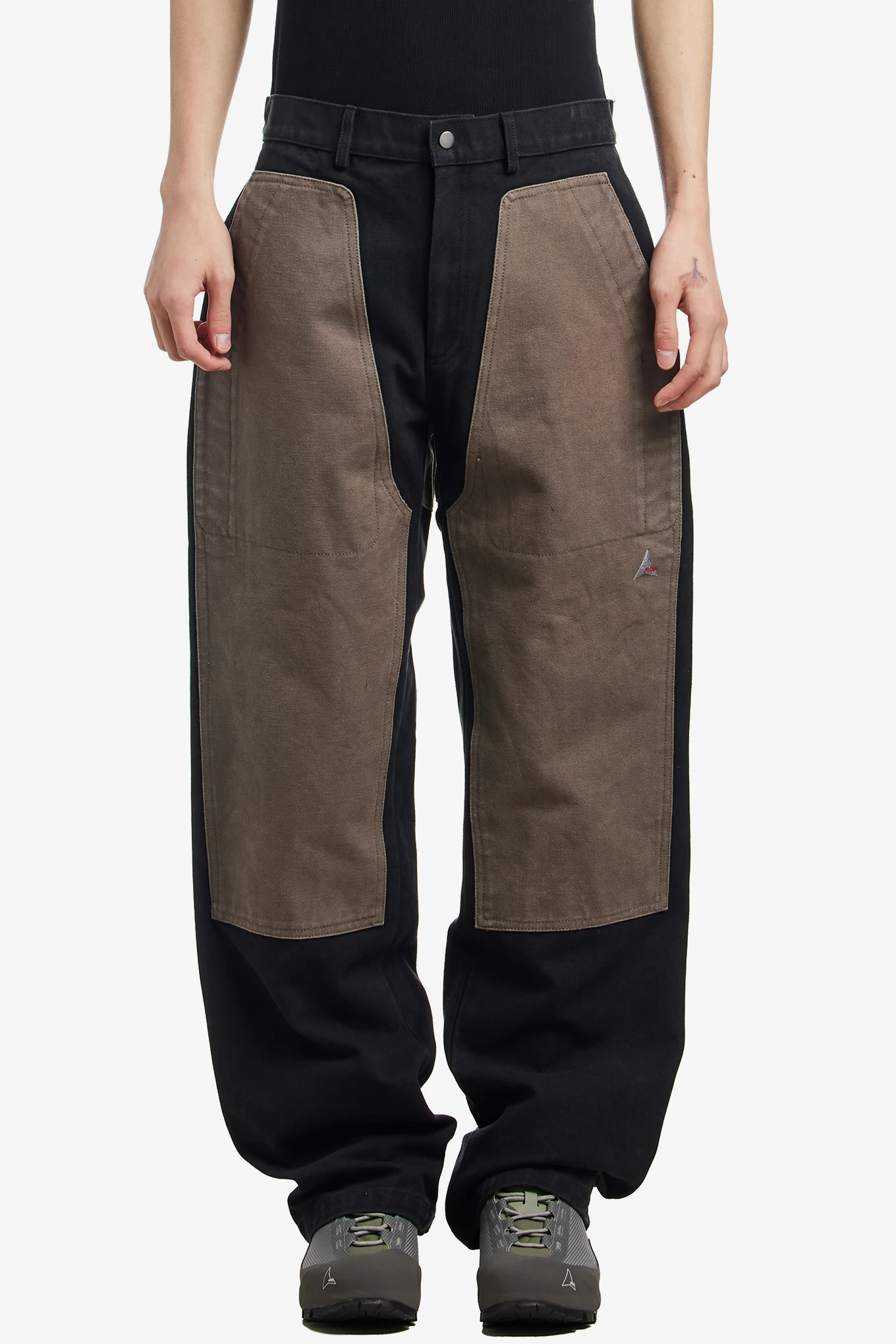 FOMES DOUBLE KNEE CANVAS PANT-ROA-230000 | 웍스아웃