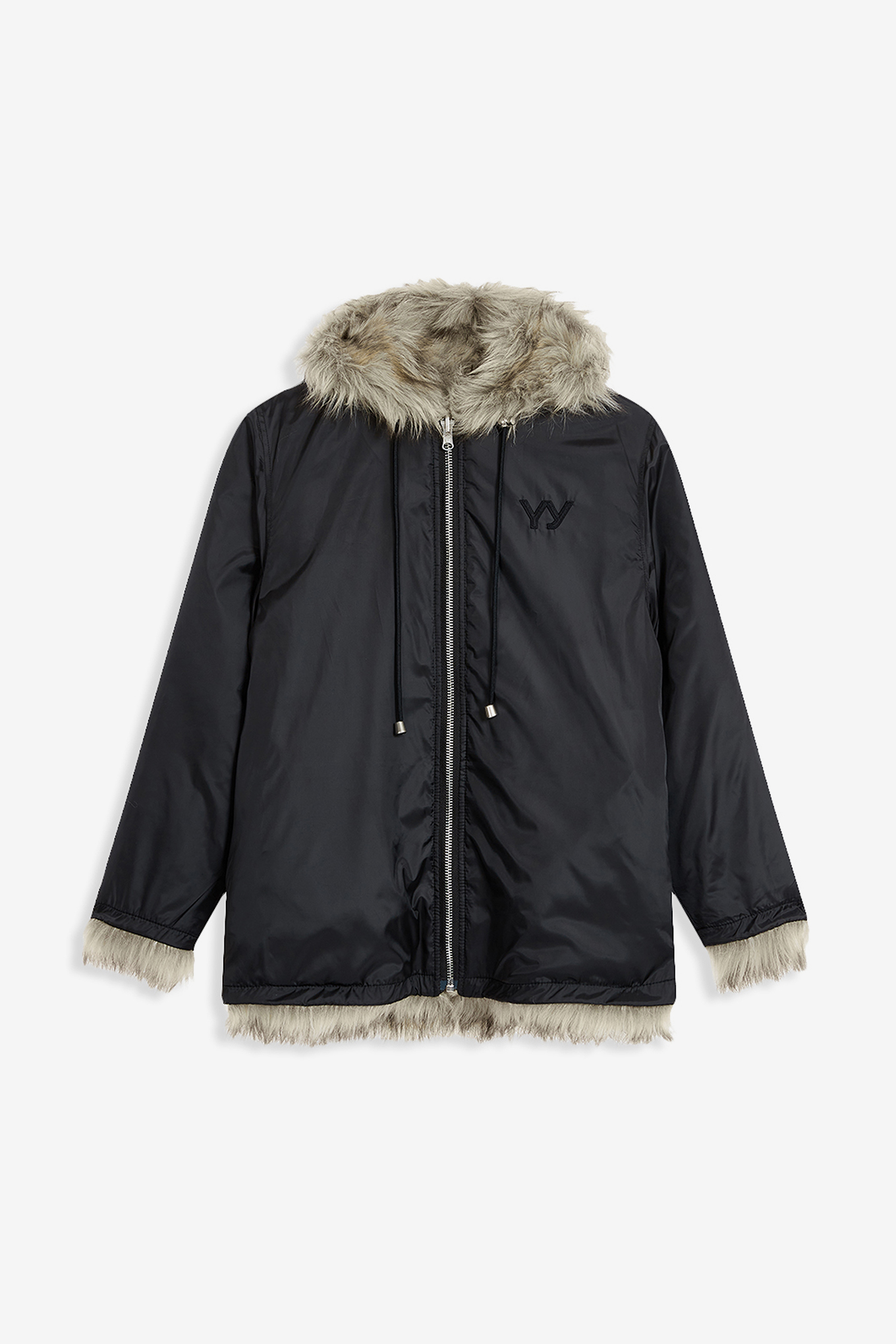 ジャケット・アウター OPEN YY REVERSIBLE FAUX FUR HOOD JACKET REVERSIBLE FAUX FUR HOOD JACKET-OPEN YY-306600 | 웍스아웃