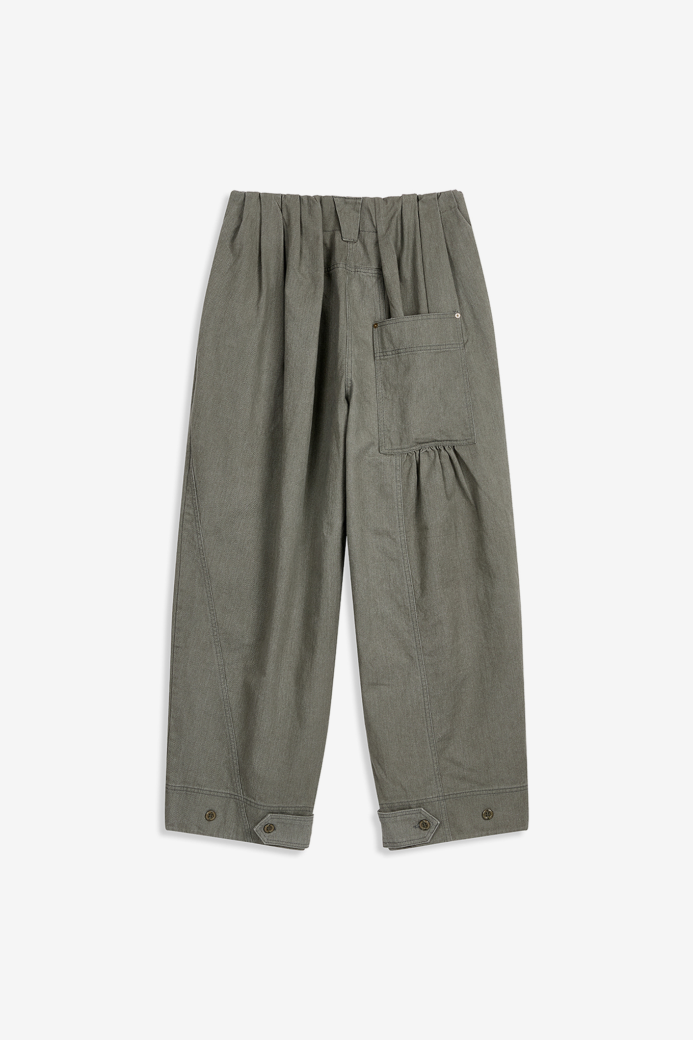 FULL GATHER PANTS-OPEN YY-180600 | 웍스아웃
