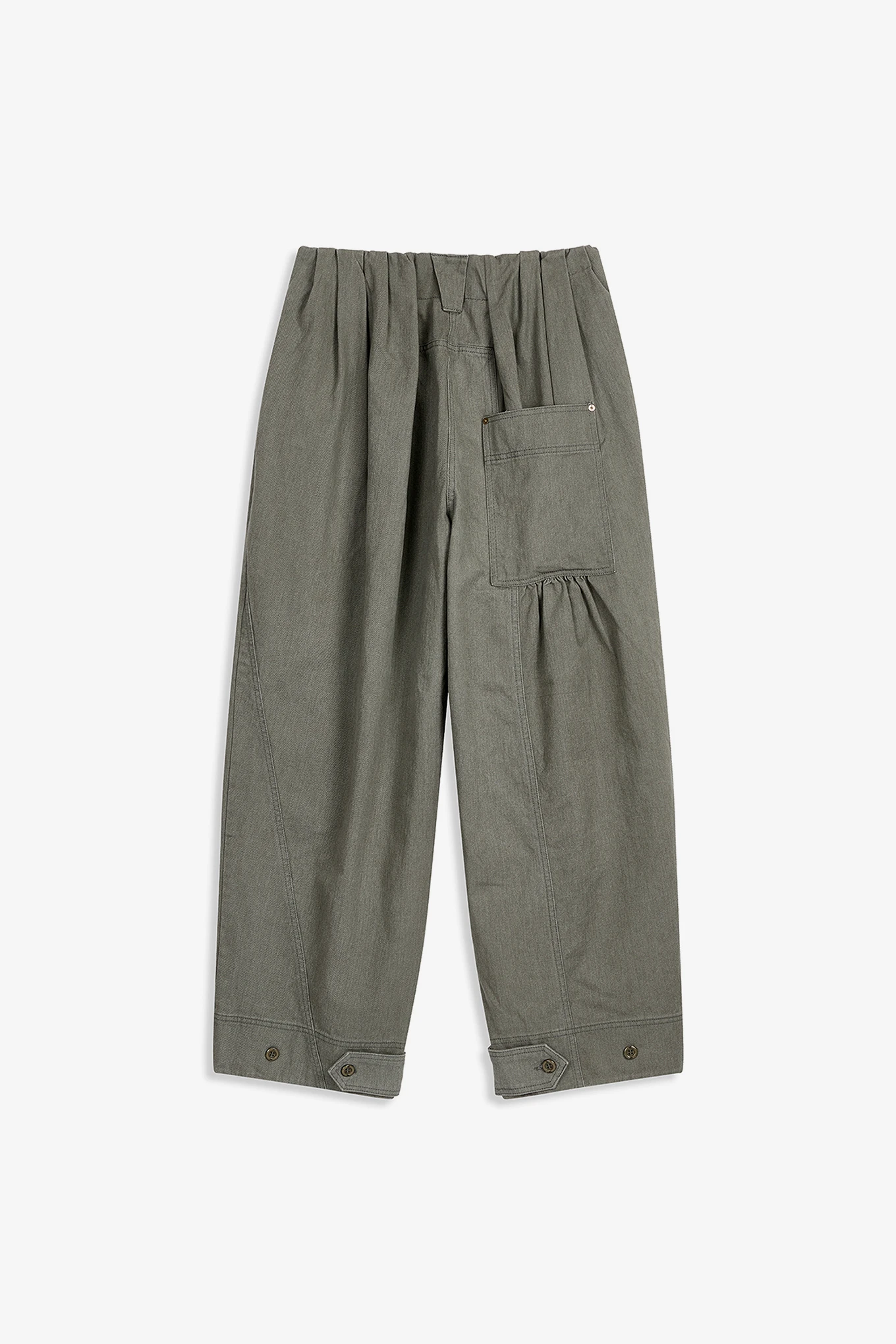 FULL GATHER PANTS-OPEN YY-180600 | 웍스아웃