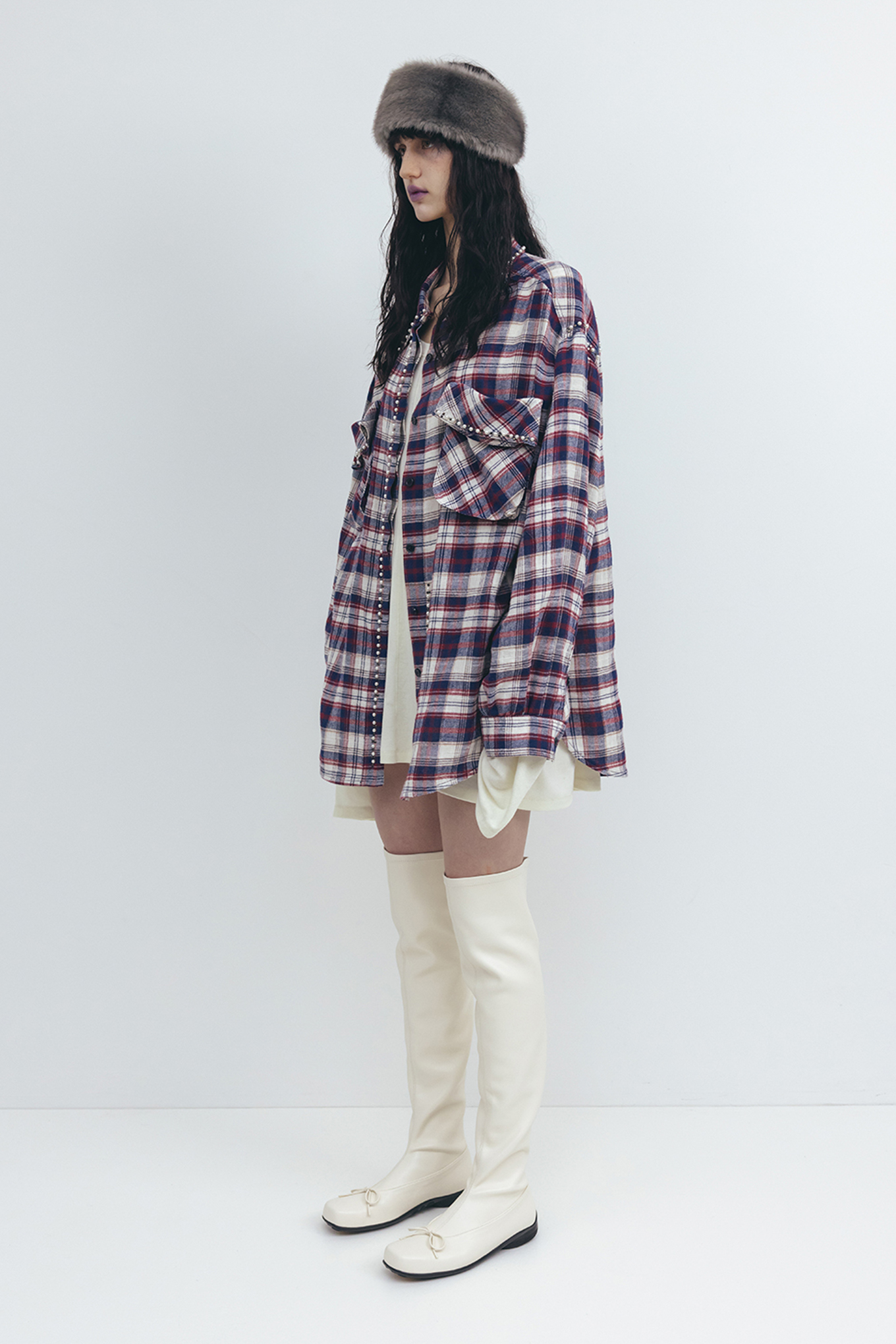 BEADED POCKET SHIRT-OPEN YY-180600 | 웍스아웃