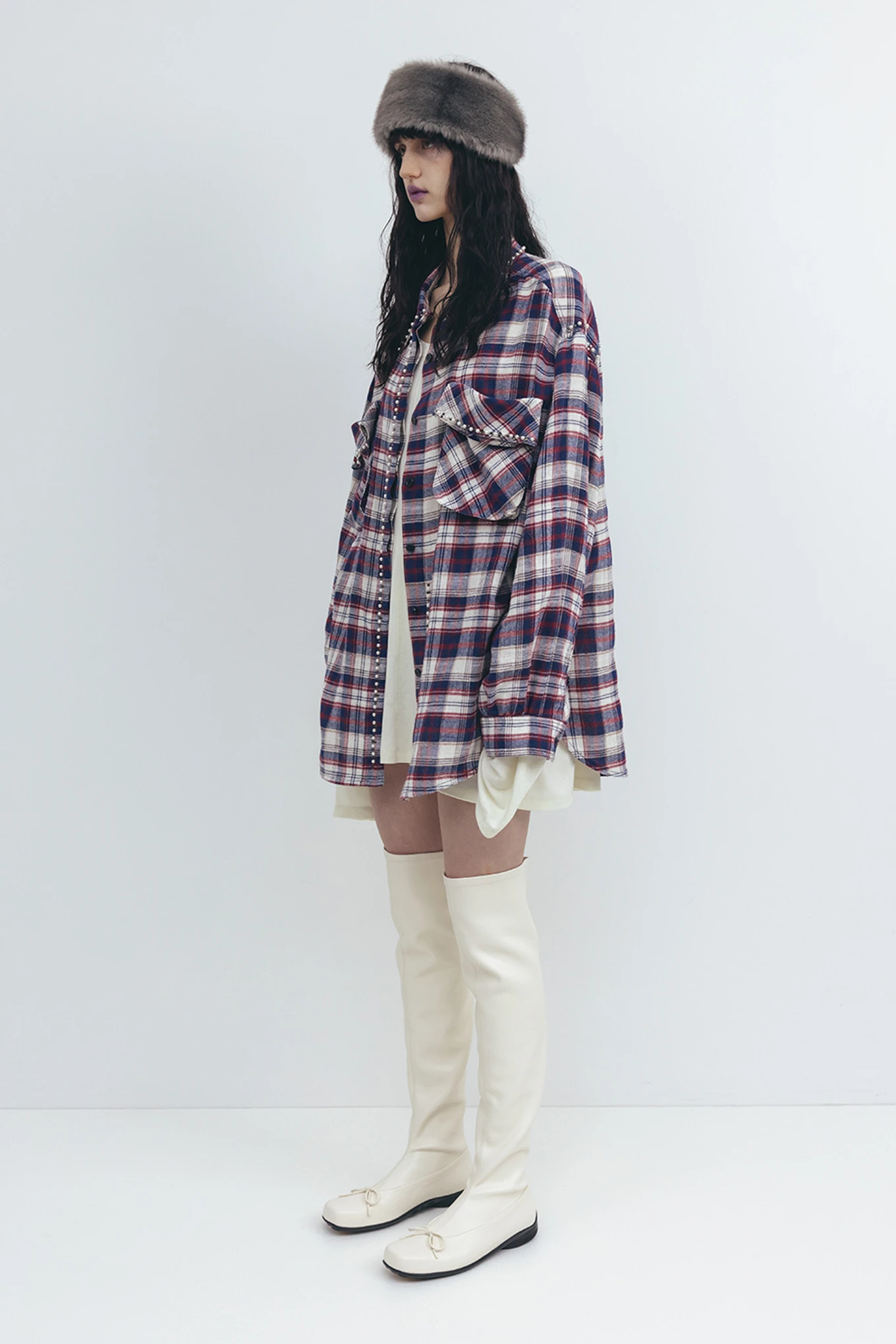 BEADED POCKET SHIRT-OPEN YY-180600 | 웍스아웃