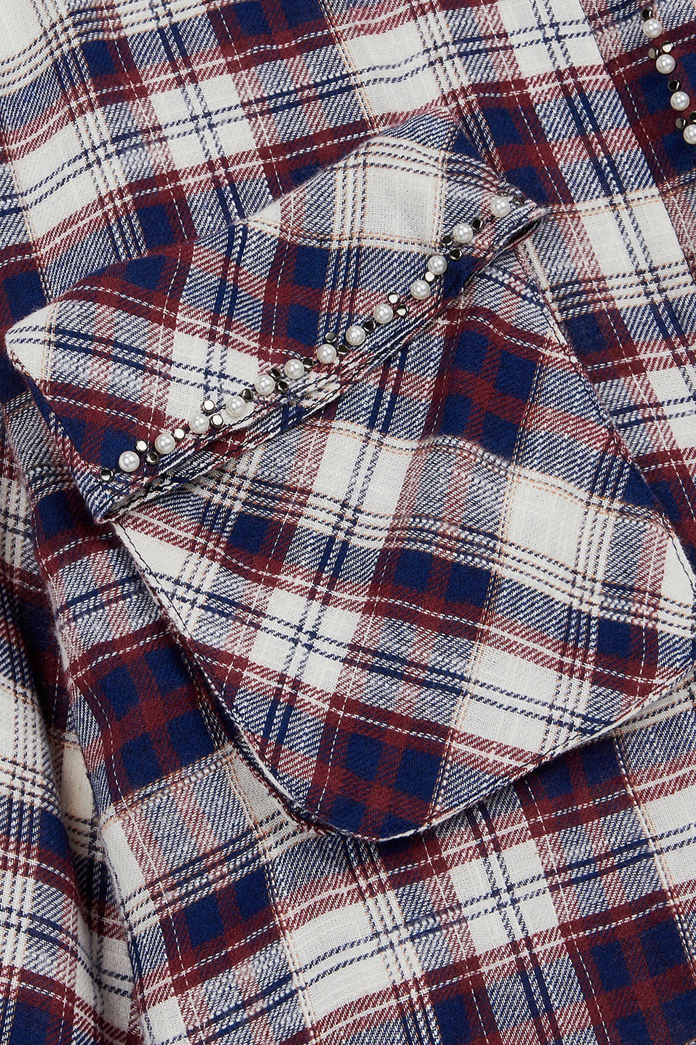 BEADED POCKET SHIRT-OPEN YY-180600 | 웍스아웃