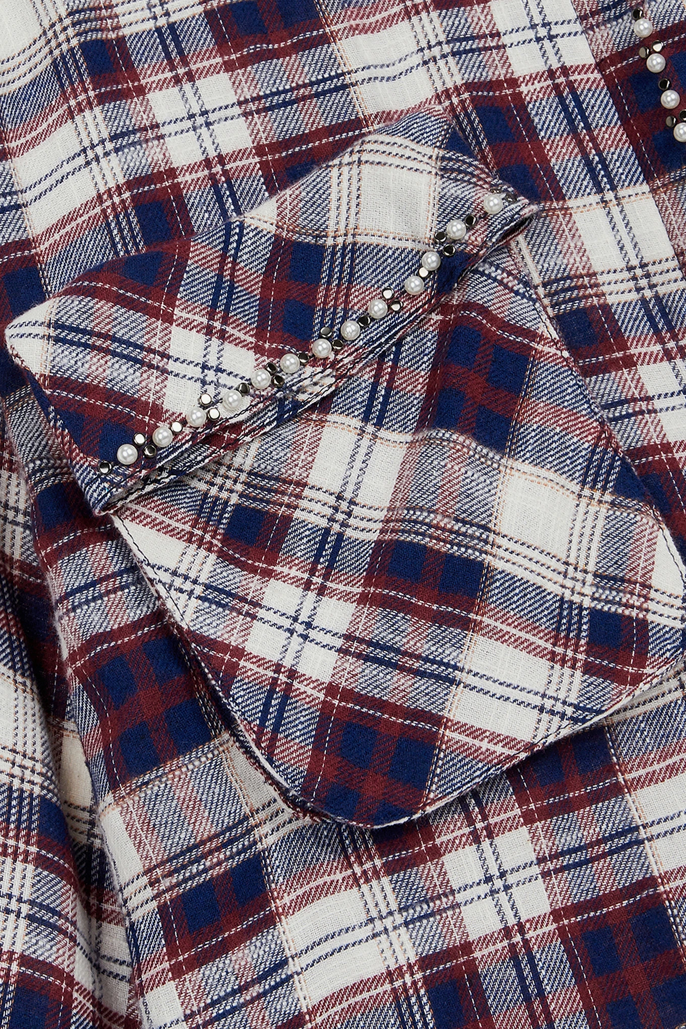 BEADED POCKET SHIRT-OPEN YY-180600 | 웍스아웃