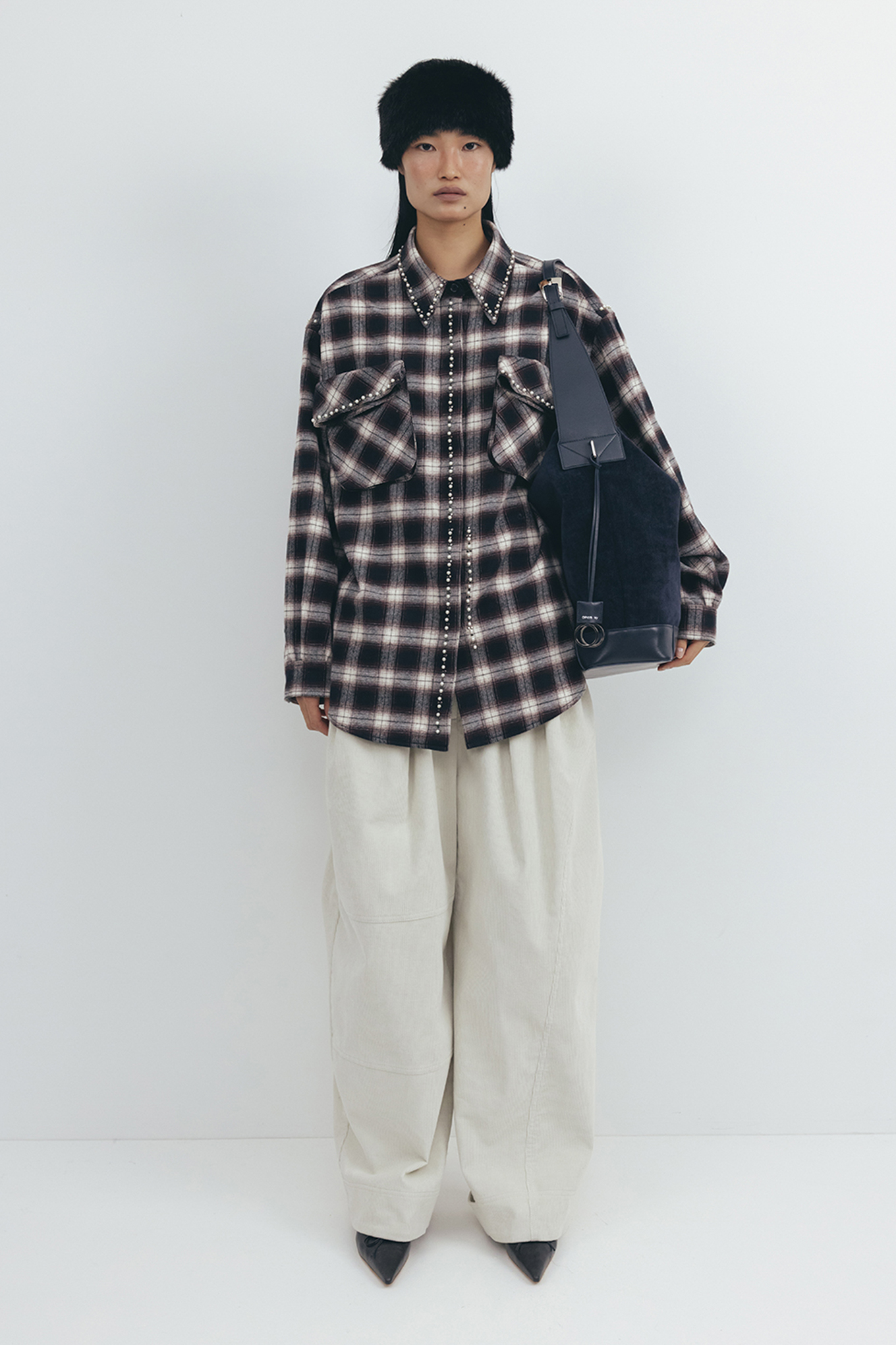 BEADED POCKET SHIRT-OPEN YY-180600 | 웍스아웃